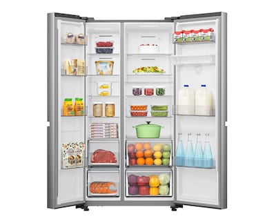 Foto 4 | Refrigerador Hisense RS22N6GCX Side by Side 23 Pies Plateado