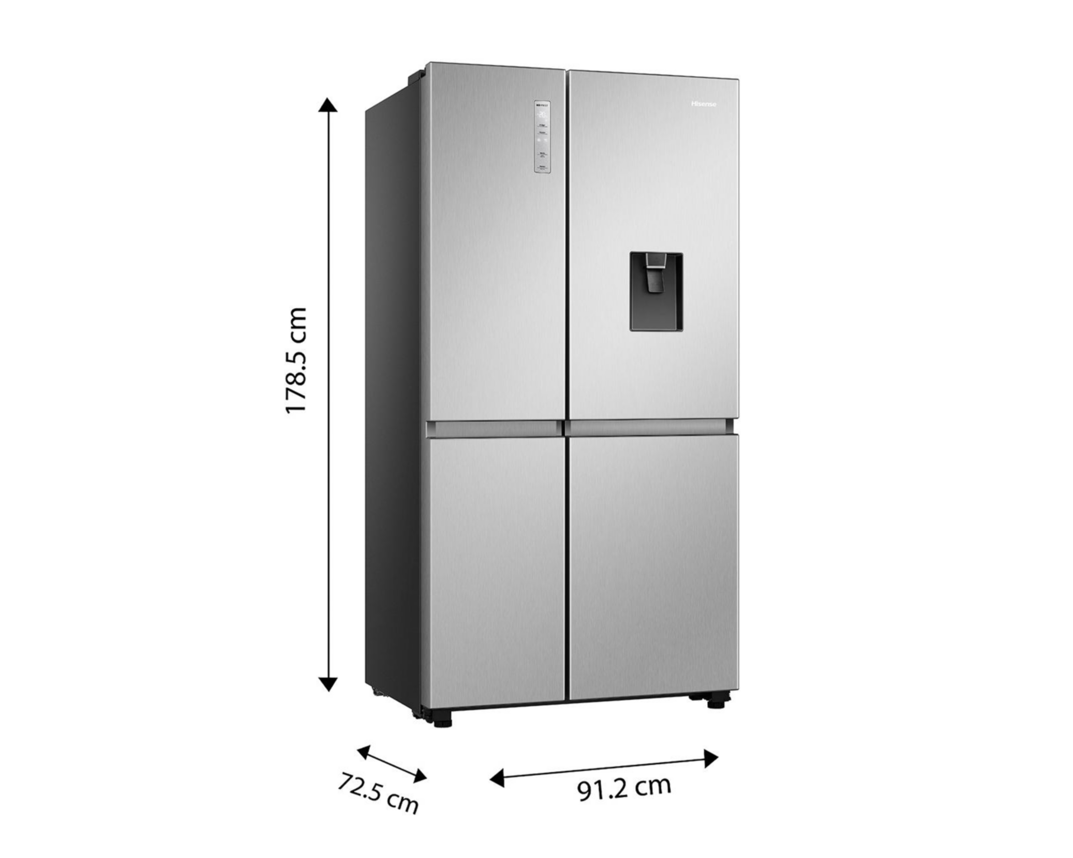 Foto 8 | Refrigerador Hisense RS22N6GCX Side by Side 23 Pies Plateado