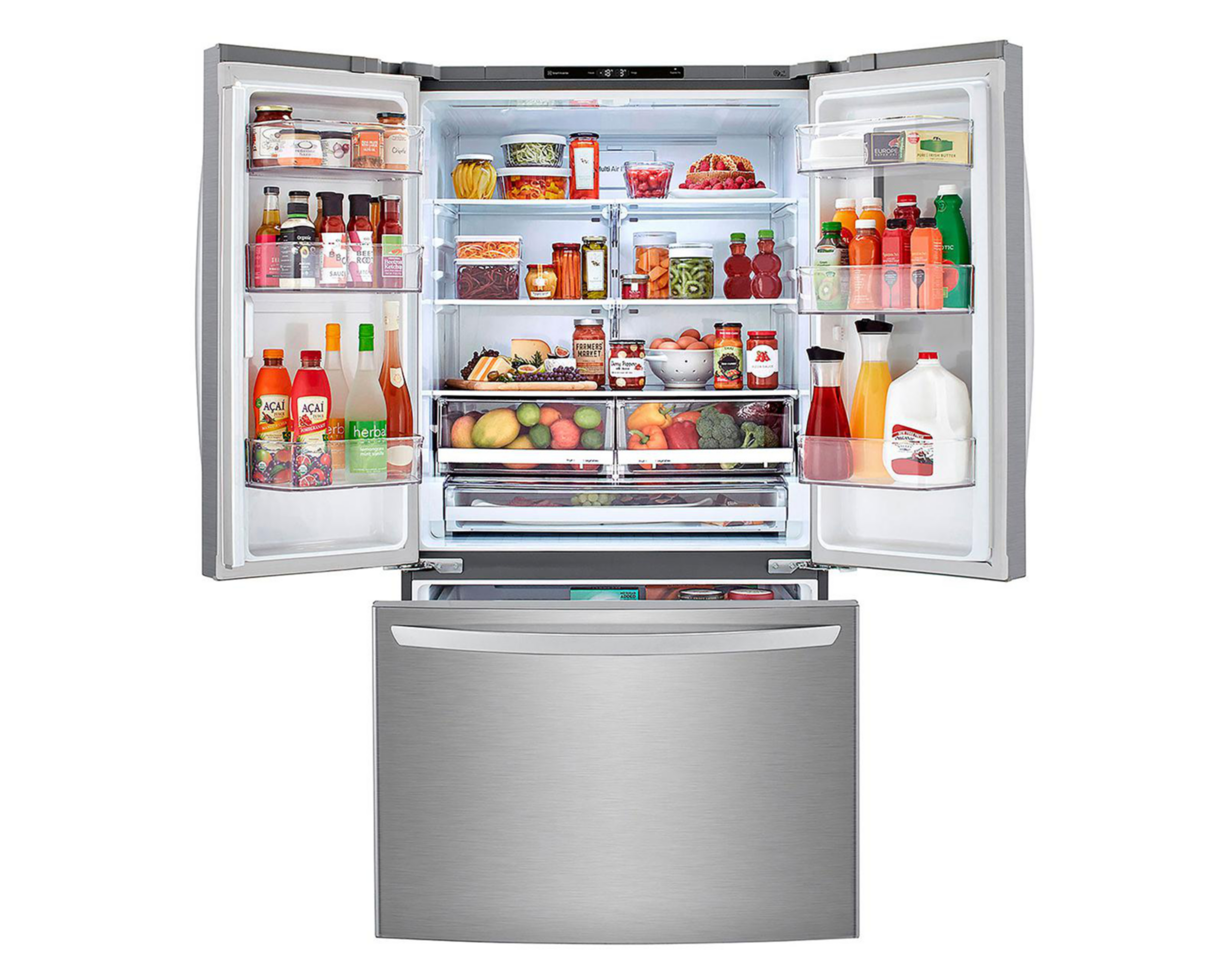 Foto 9 pulgar | Refrigerador LG GM39BVP French Door 29 Pies Plateado