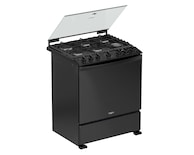 Estufa Whirlpool de Piso 30 Pulgadas con 6 Quemadores de Gas LP WFR7000B Negro