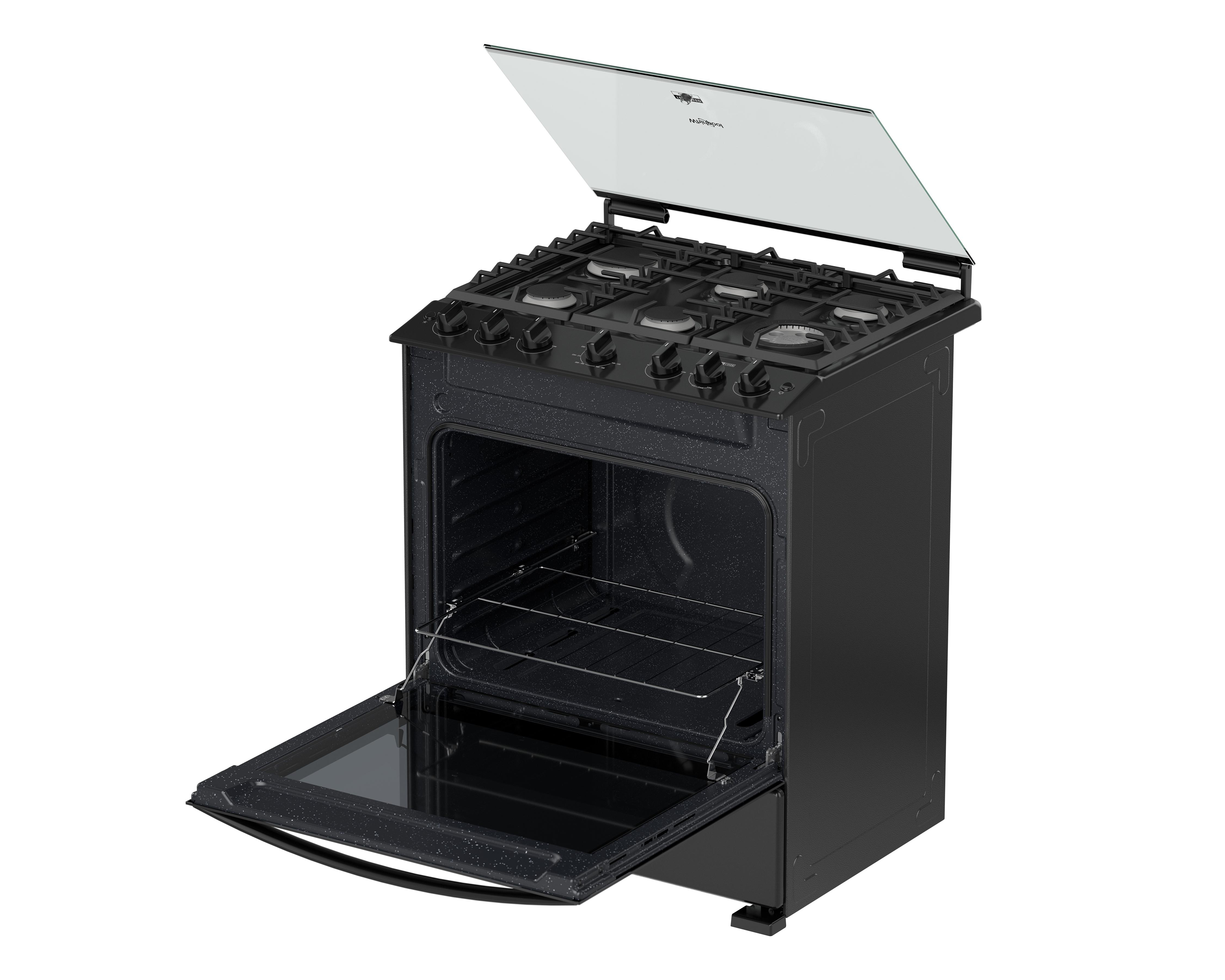 Foto 5 pulgar | Estufa Whirlpool de Piso 30 Pulgadas con 6 Quemadores de Gas LP WFR7000B Negro
