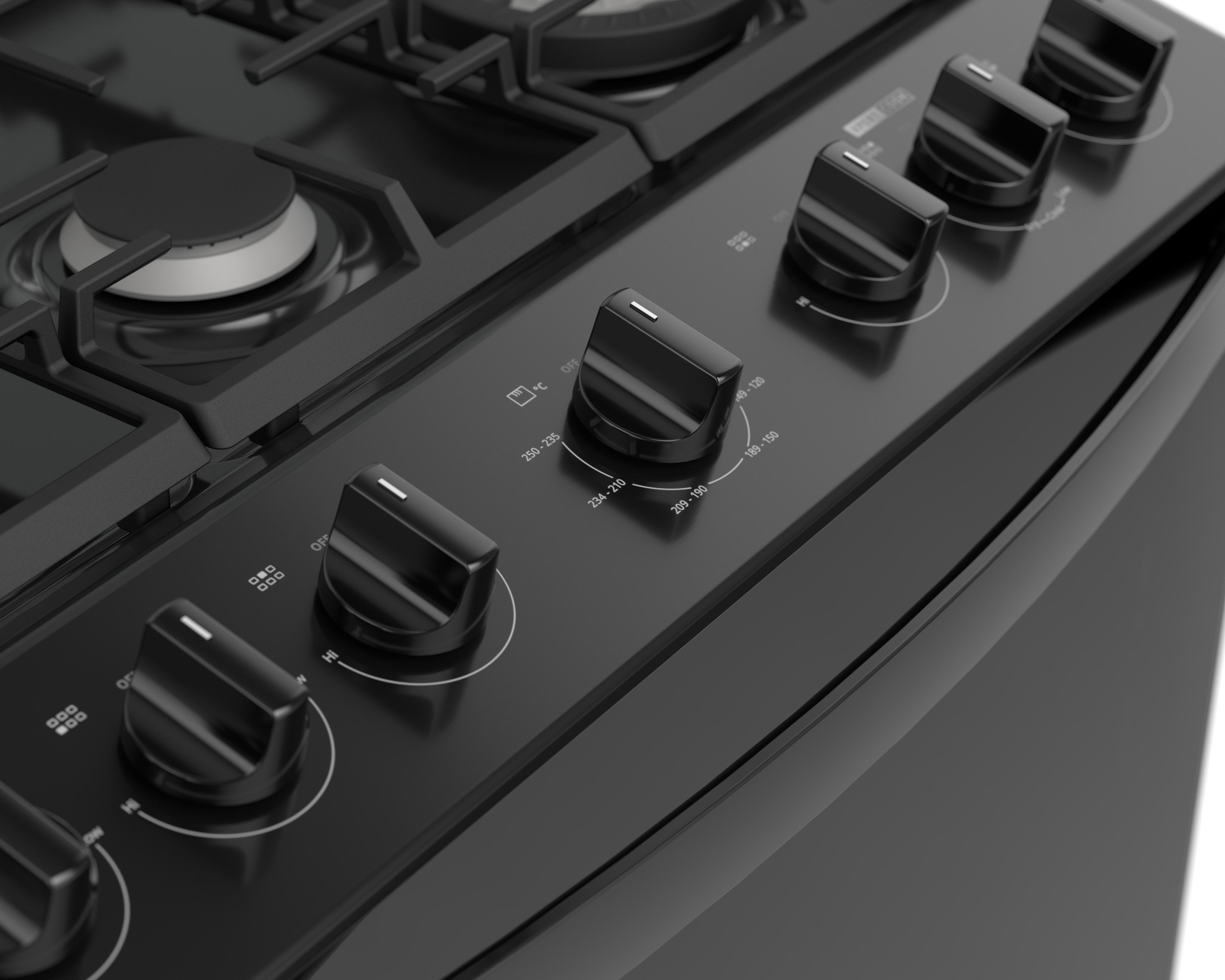 Foto 5 | Estufa Whirlpool de Piso 30 Pulgadas con 6 Quemadores de Gas LP WFR7000B Negro