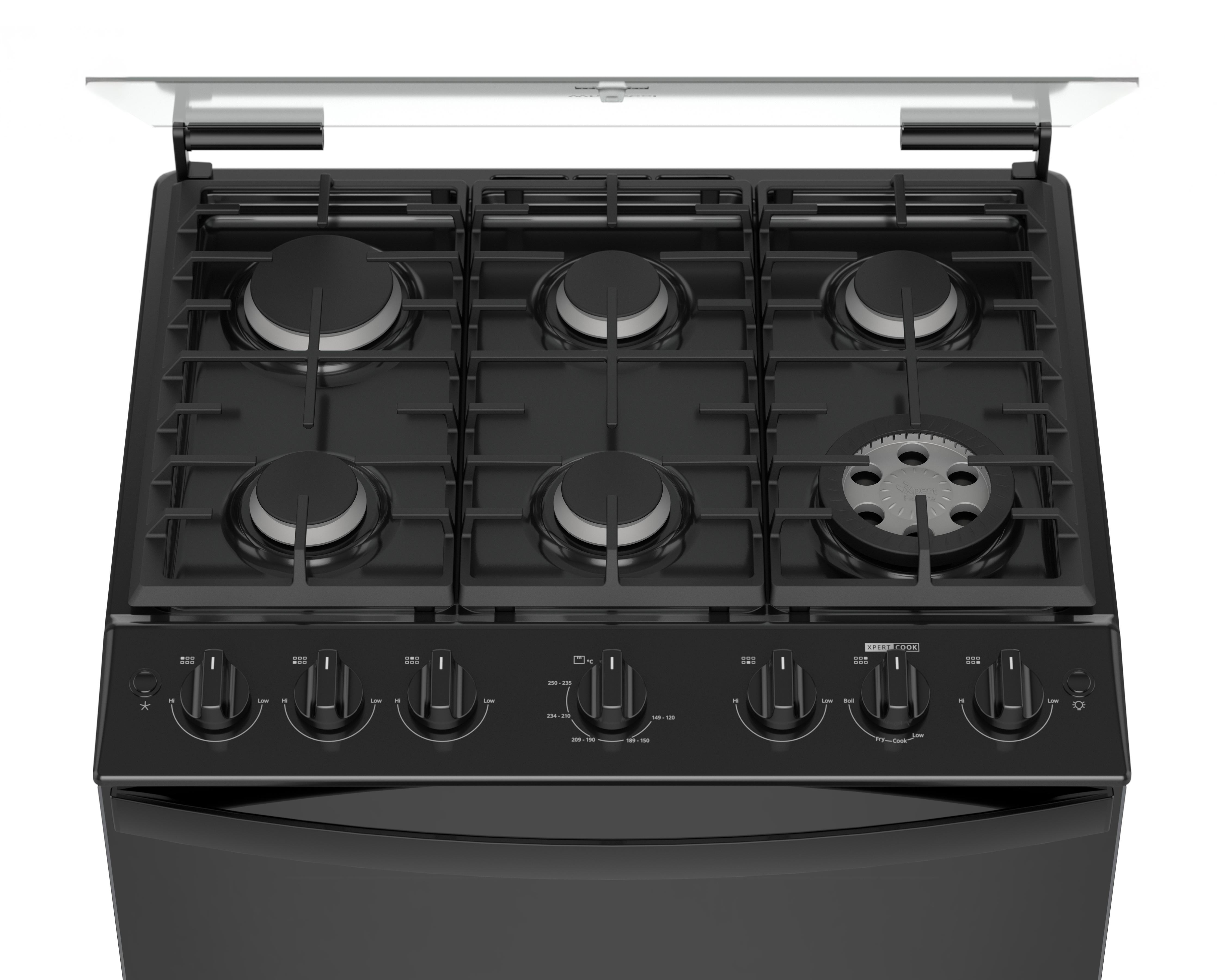 Foto 7 pulgar | Estufa Whirlpool de Piso 30 Pulgadas con 6 Quemadores de Gas LP WFR7000B Negro