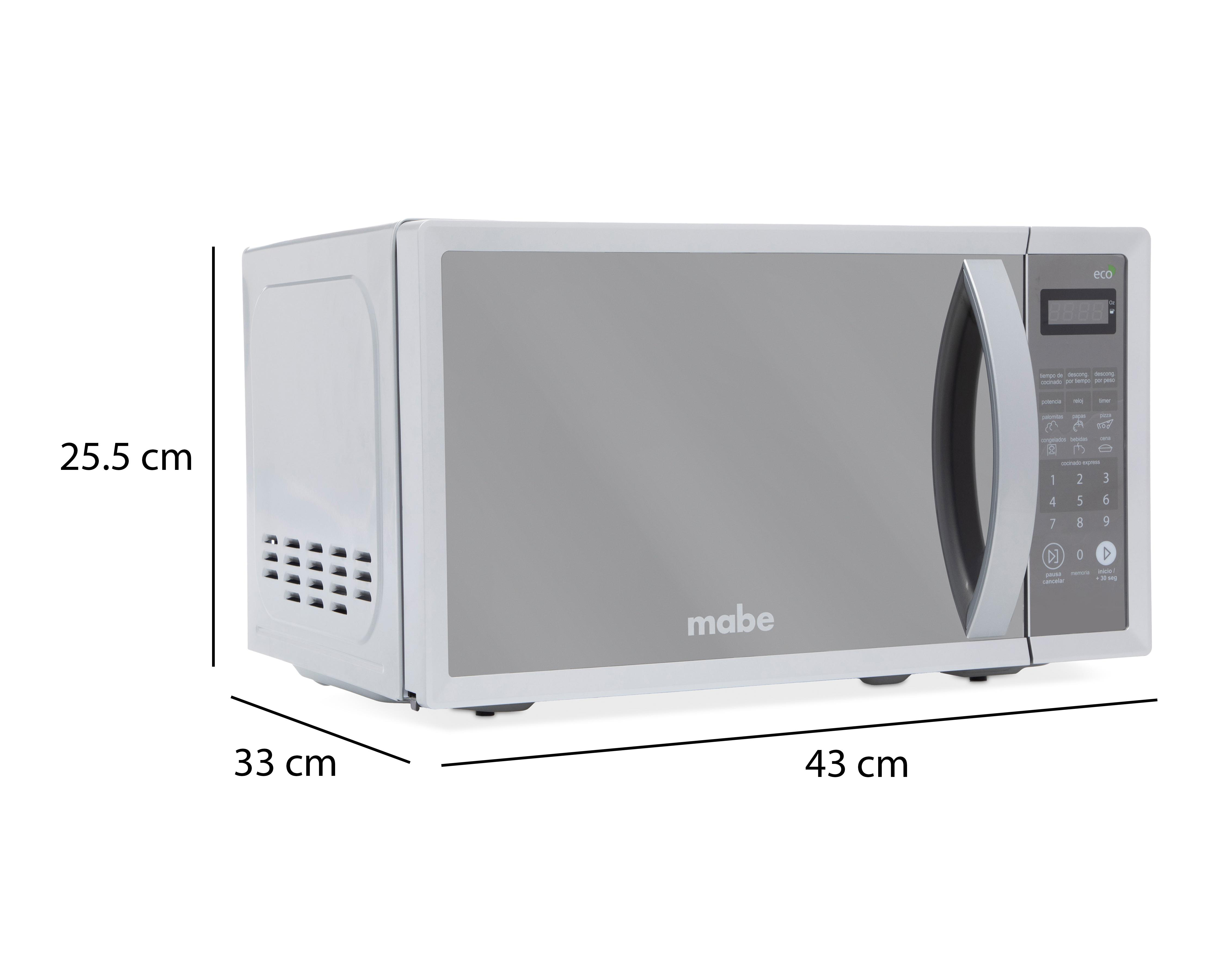 Foto 8 pulgar | Horno de Microondas Mabe 0.7 Pies HMM70SEJ Silver