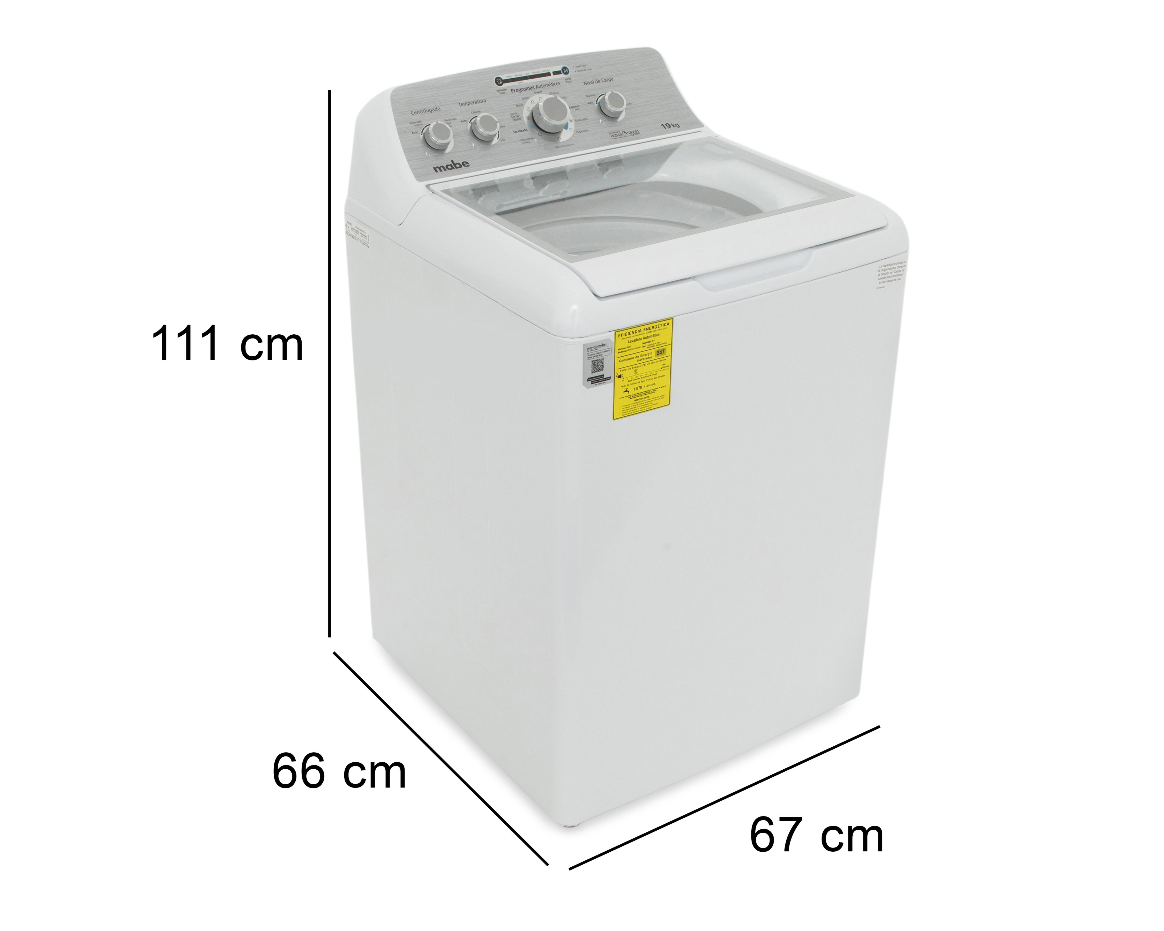 Foto 9 pulgar | Lavadora Mabe Automática LMA79114VBAK0 19 kg Blanca