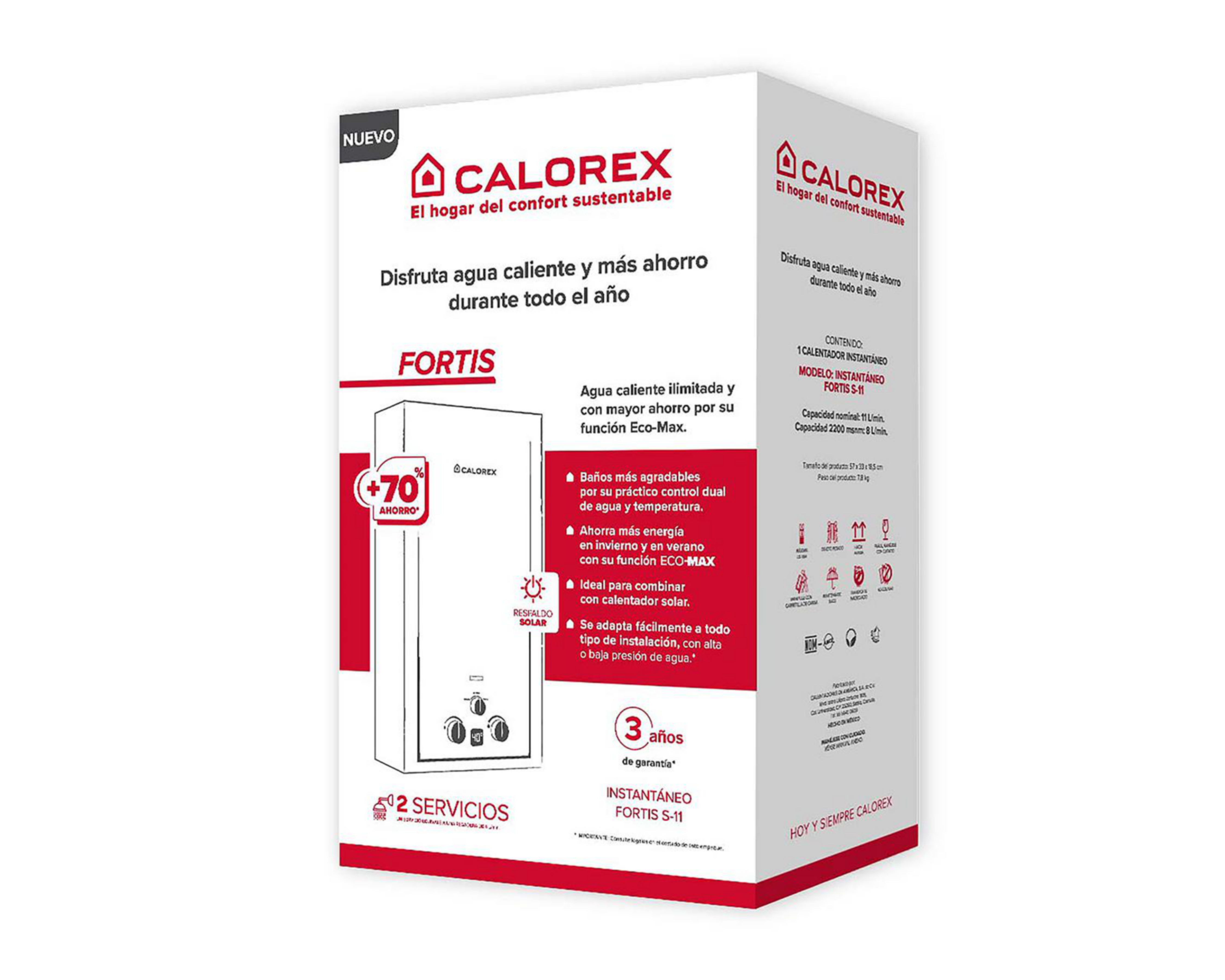 Foto 5 pulgar | Calefactor de Gas Calorex Fortis Instantáneo S11