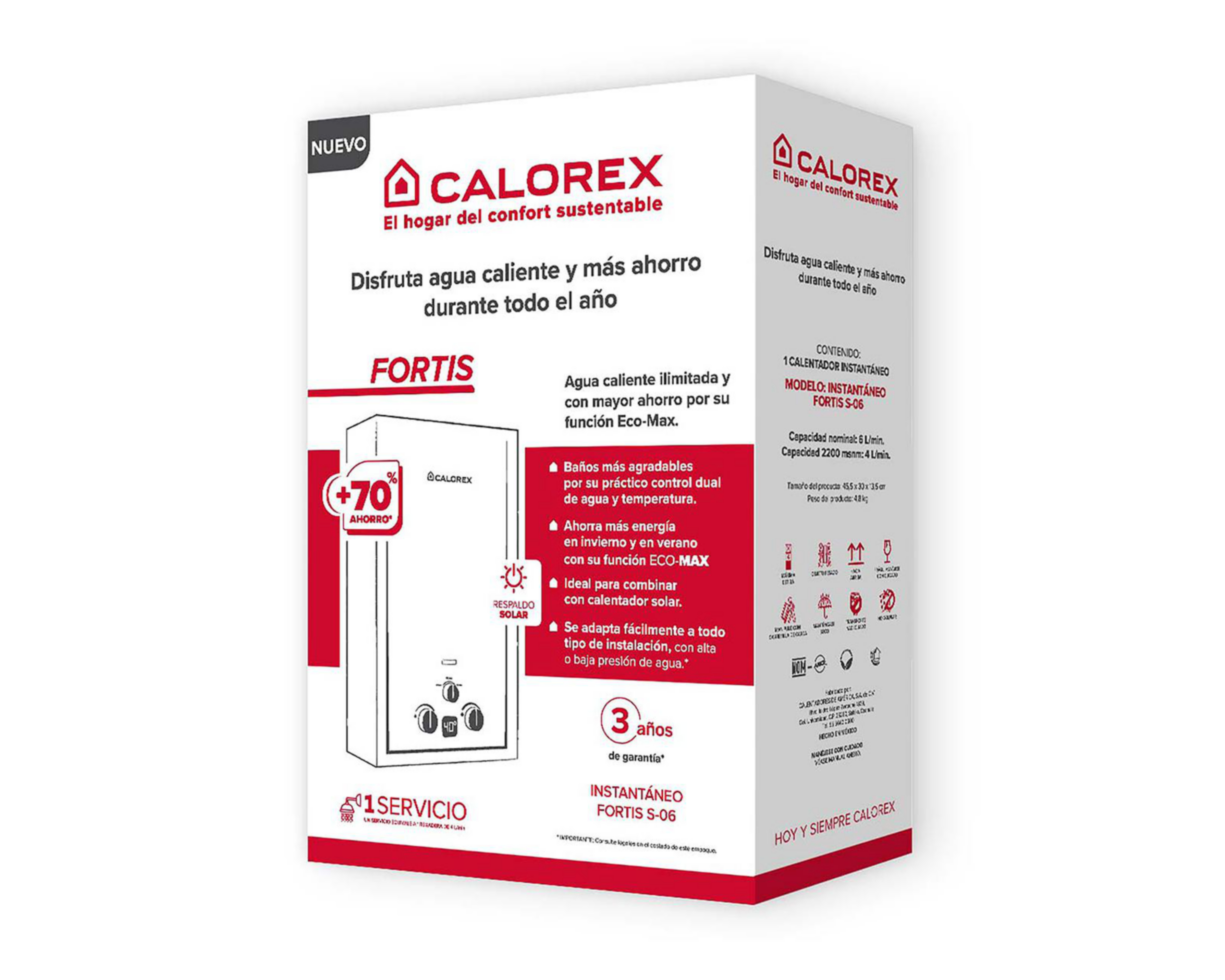 Foto 5 pulgar | Calefactor de Gas Calorex Fortis Instantáneo S06