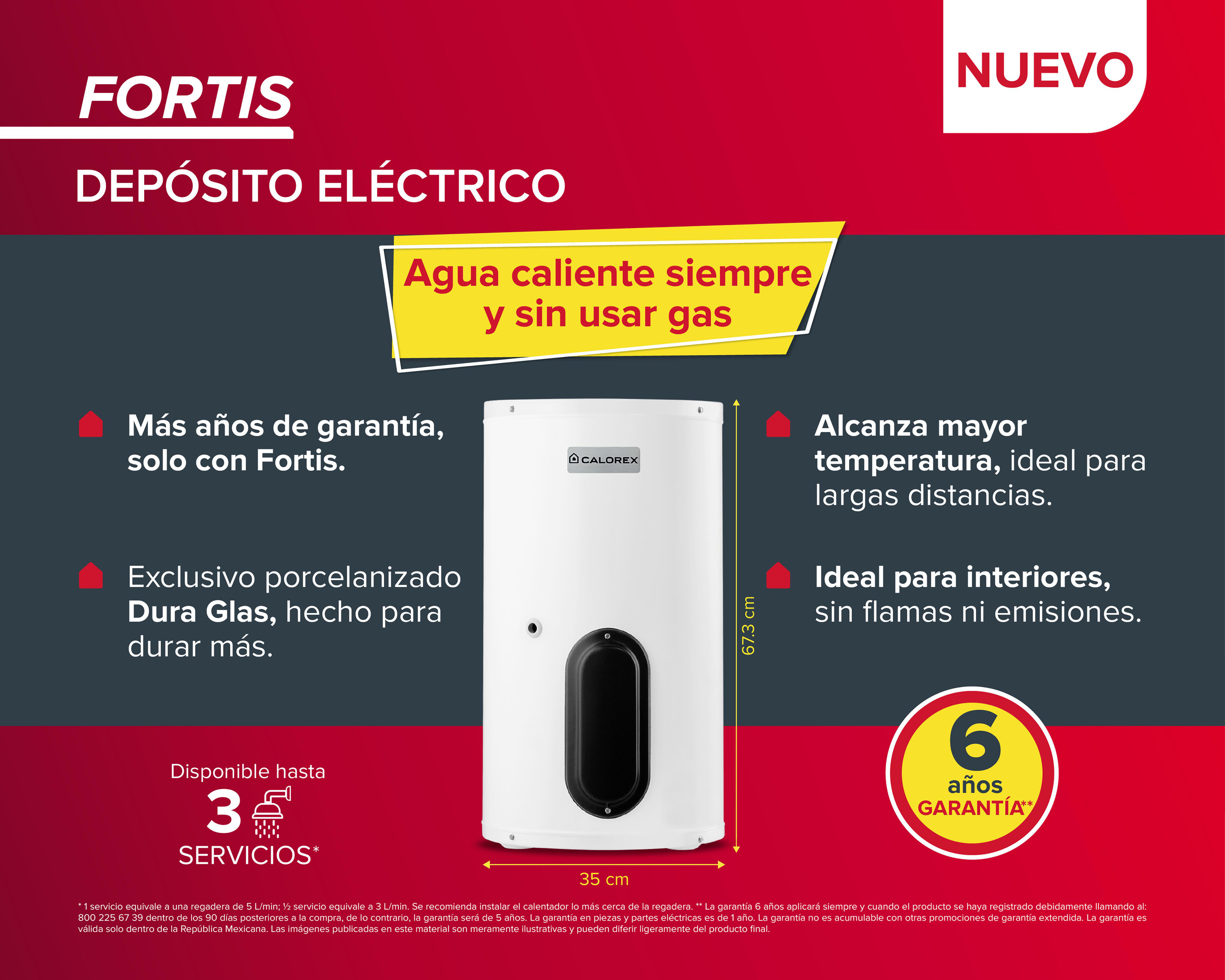 Foto 8 pulgar | Calentador de Agua Eléctrico Calorex 40 litros