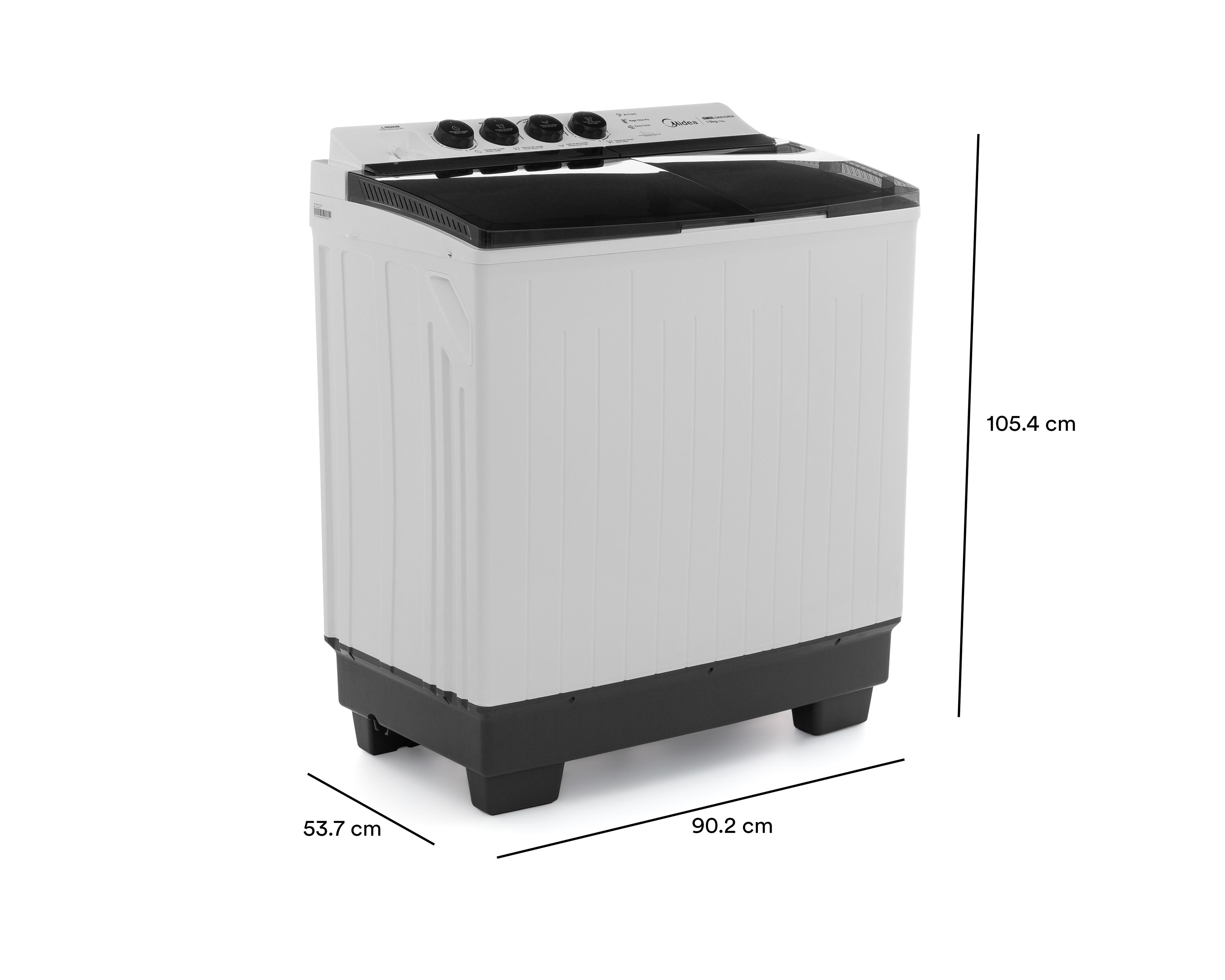 Foto 8 | Lavadora Midea Doble Tina MT100W190/W-MX 19 kg Blanca