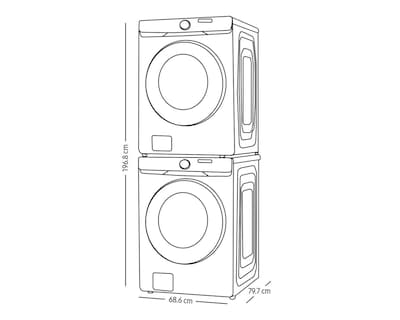 Foto 9 | Lavadora y Secadora Samsung F-WD20T6000WSP 20 y 24 kg Blanco