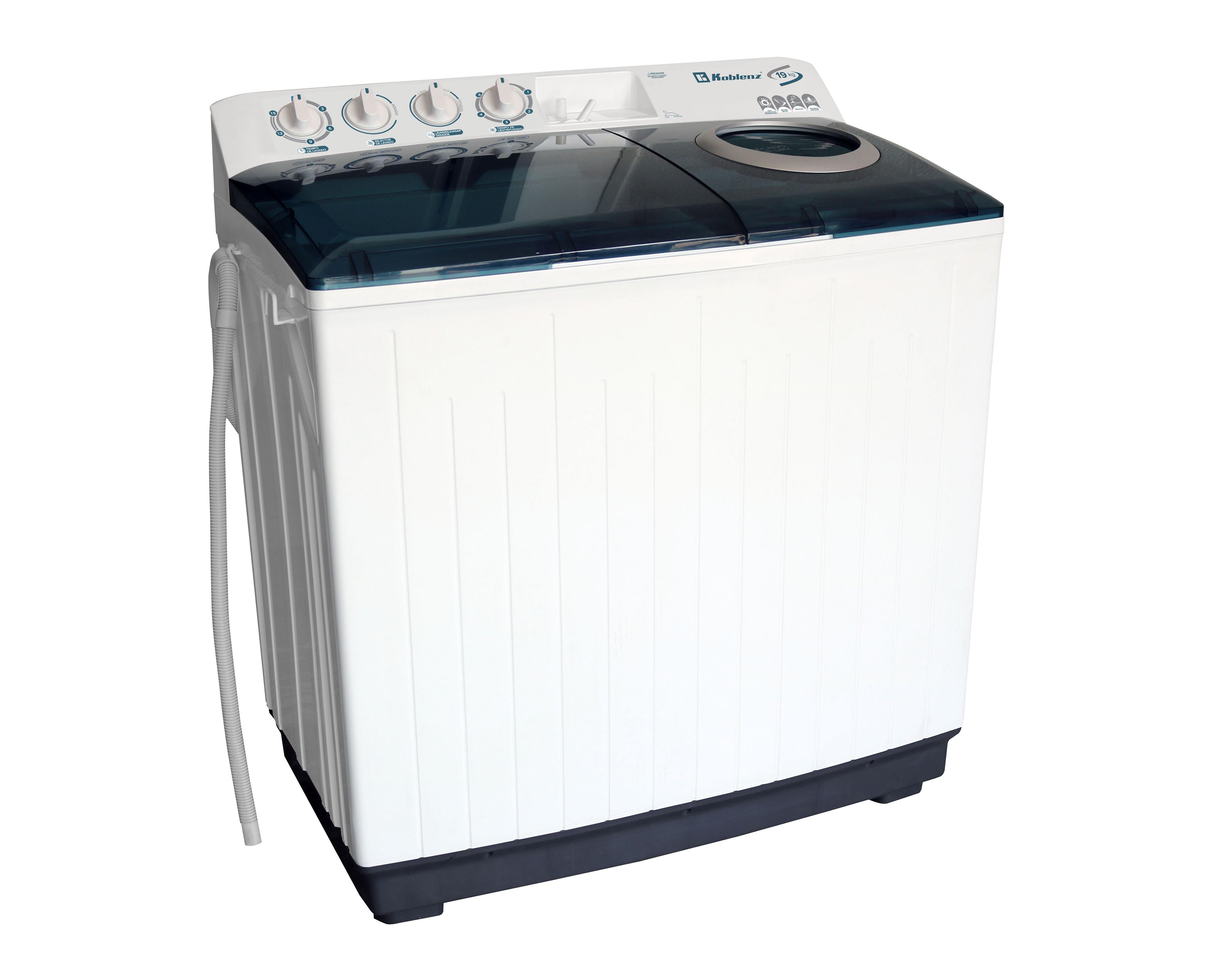 Foto 3 pulgar | Lavadora Koblenz Semiautomática LDM-19B 19 kg Blanca