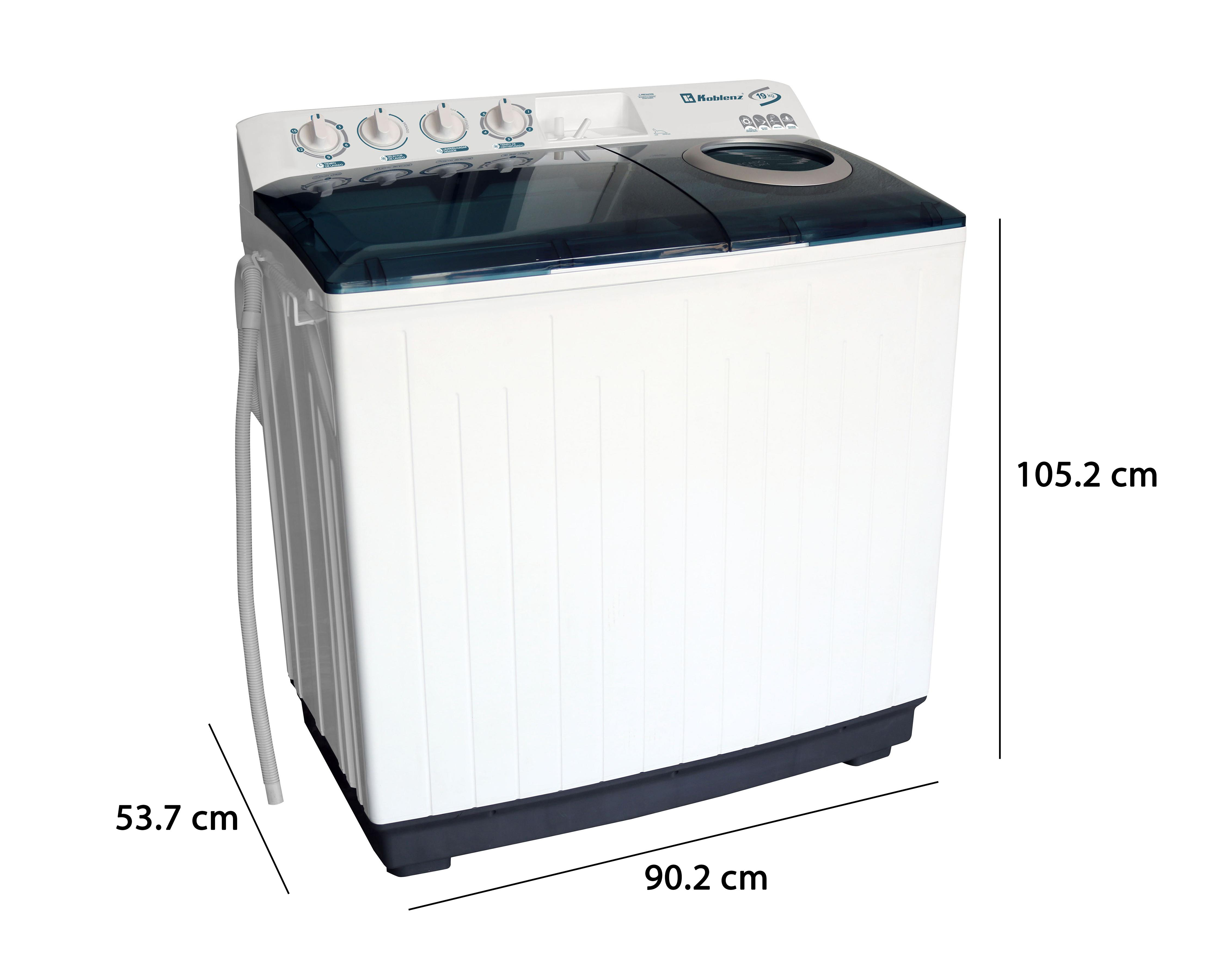 Foto 7 pulgar | Lavadora Koblenz Semiautomática LDM-19B 19 kg Blanca