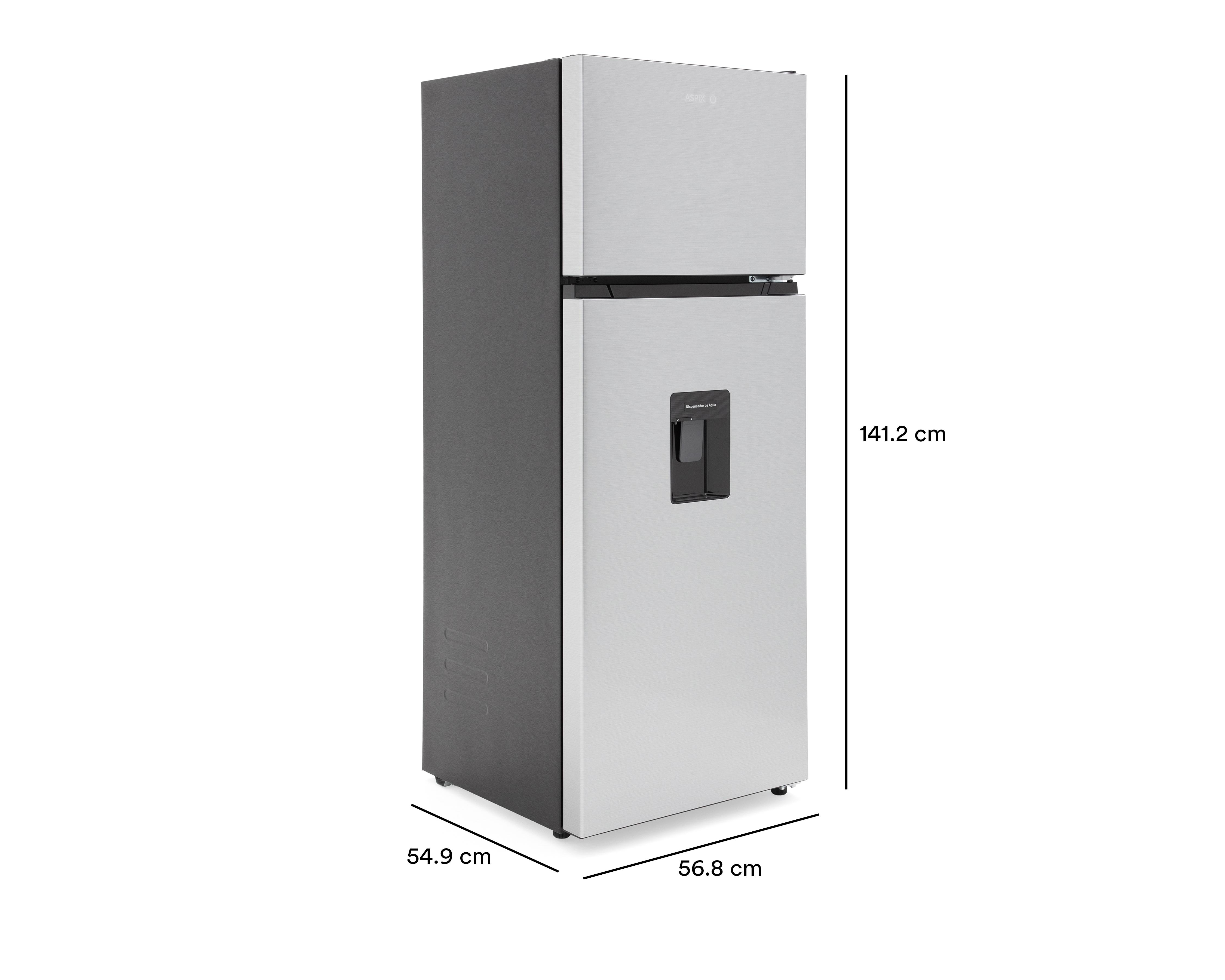 Foto 9 pulgar | Refrigerador Aspix Top Mount 8 Pies Plateado AX24RTM8WNE