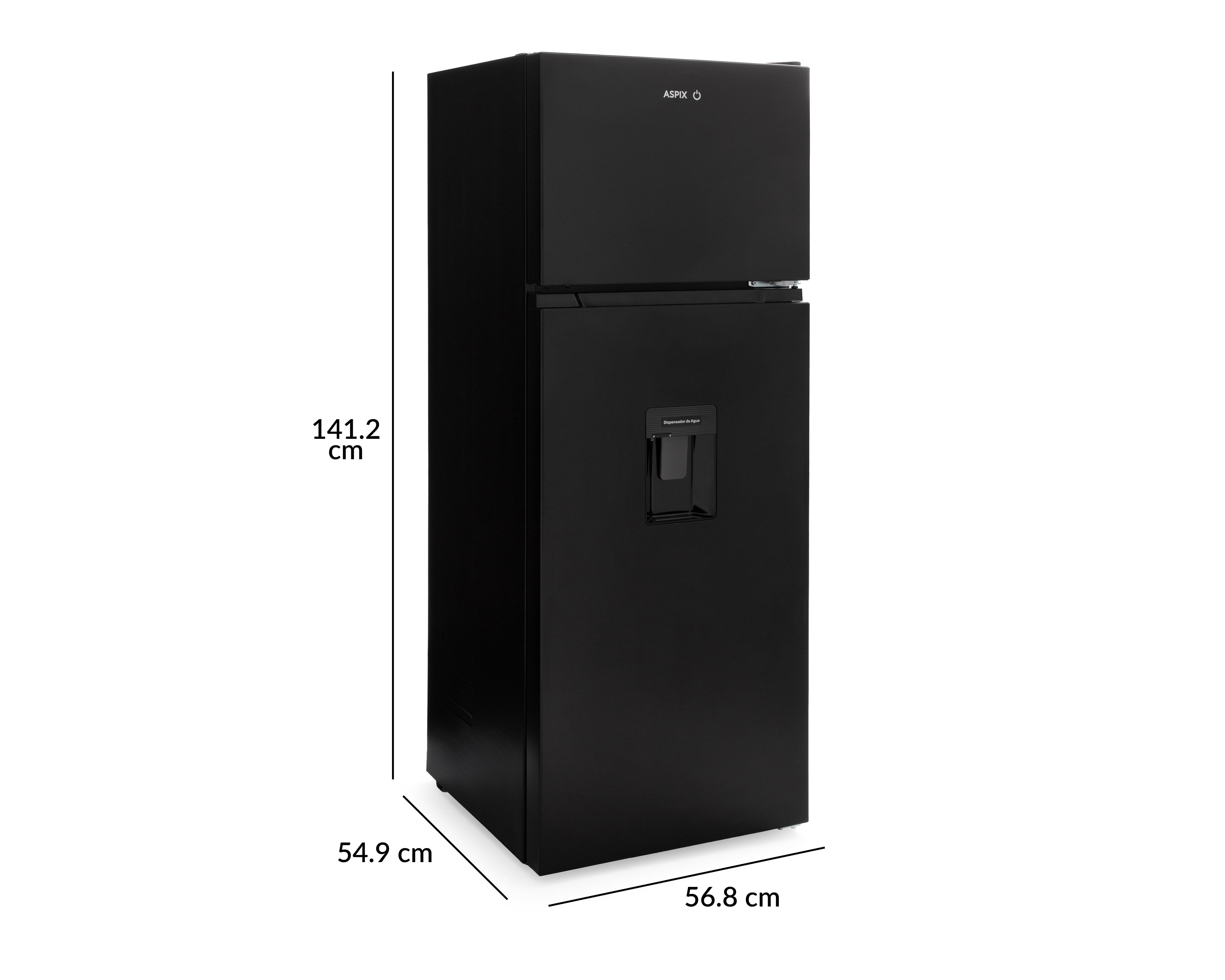 Foto 9 pulgar | Refrigerador Aspix Top Mount 8 Pies Negro AX24RTM8WNE