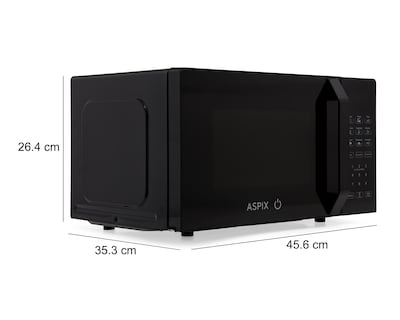 Foto 6 | Horno de Microondas Aspix 0.7 Pies AX24MWO07NE Negro