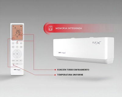 Foto 3 | Minisplit Mirage Inverter 1 Tonelada 115 V Solo Frío SETCDF120F