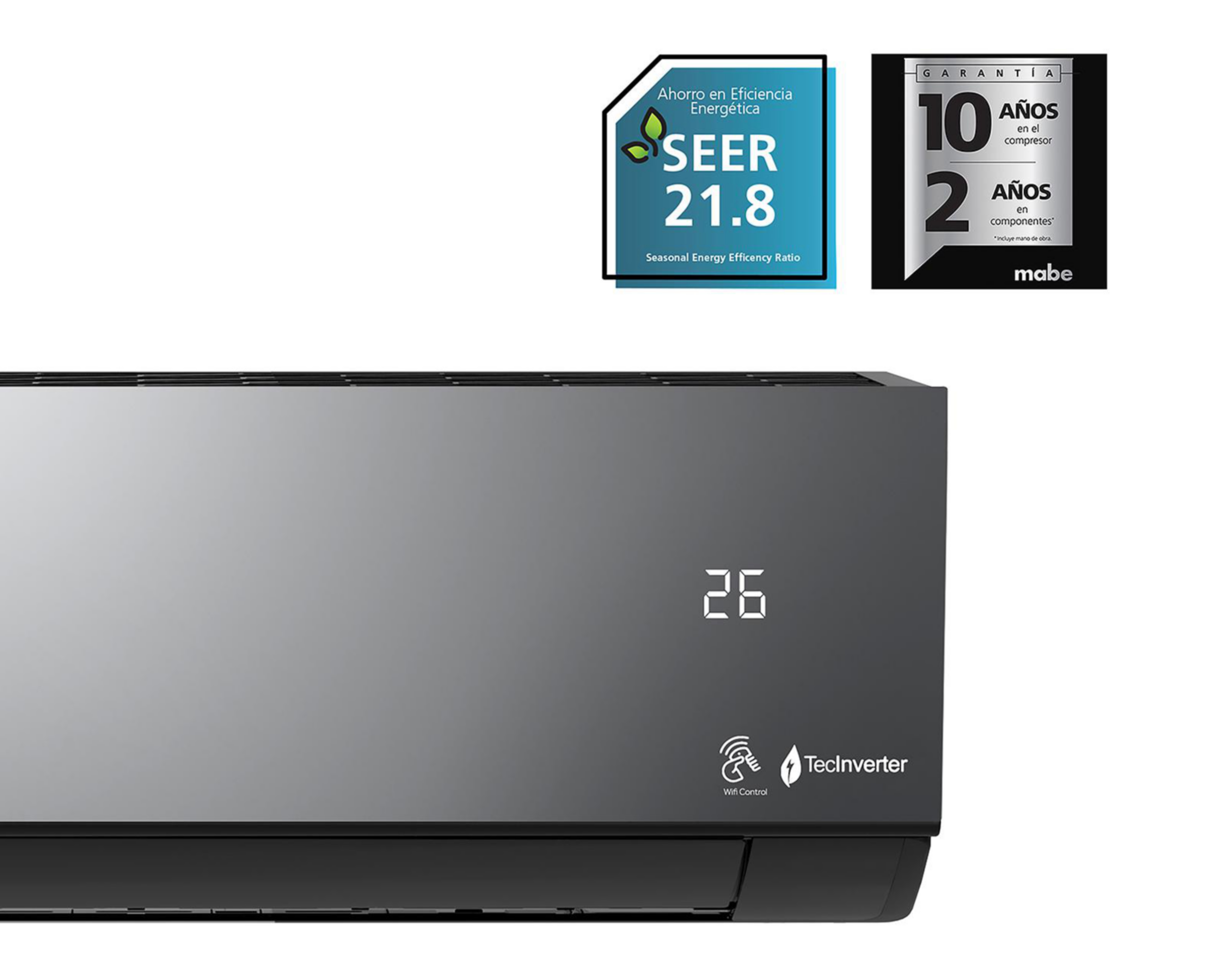 Foto 6 pulgar | Minisplit Mabe Inverter 1 Tonelada 220 V Solo Frío MMI12HDMCAM10