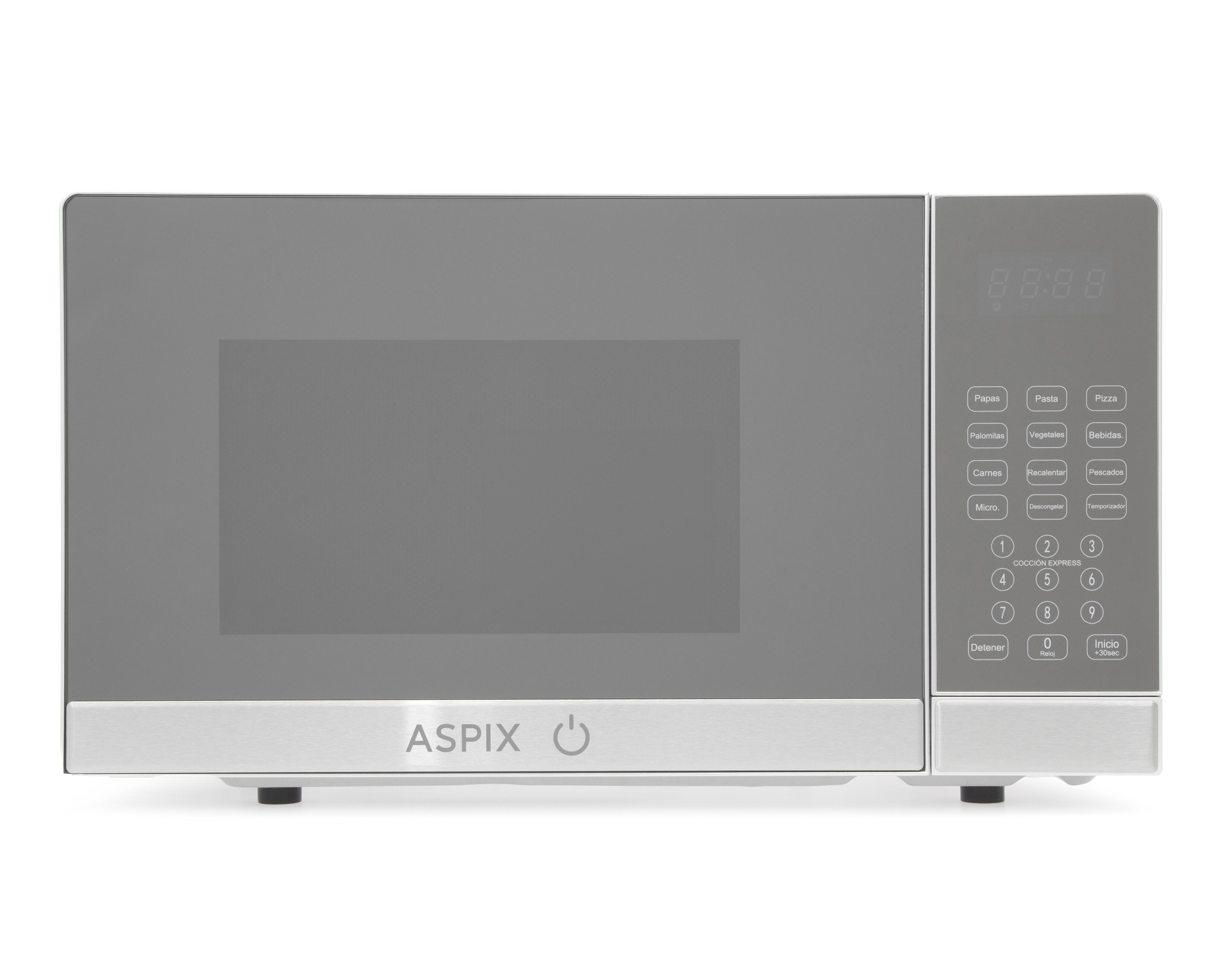 Horno de Microondas Aspix 0.7 Pies AX24MWO07SS Plateado $1,399