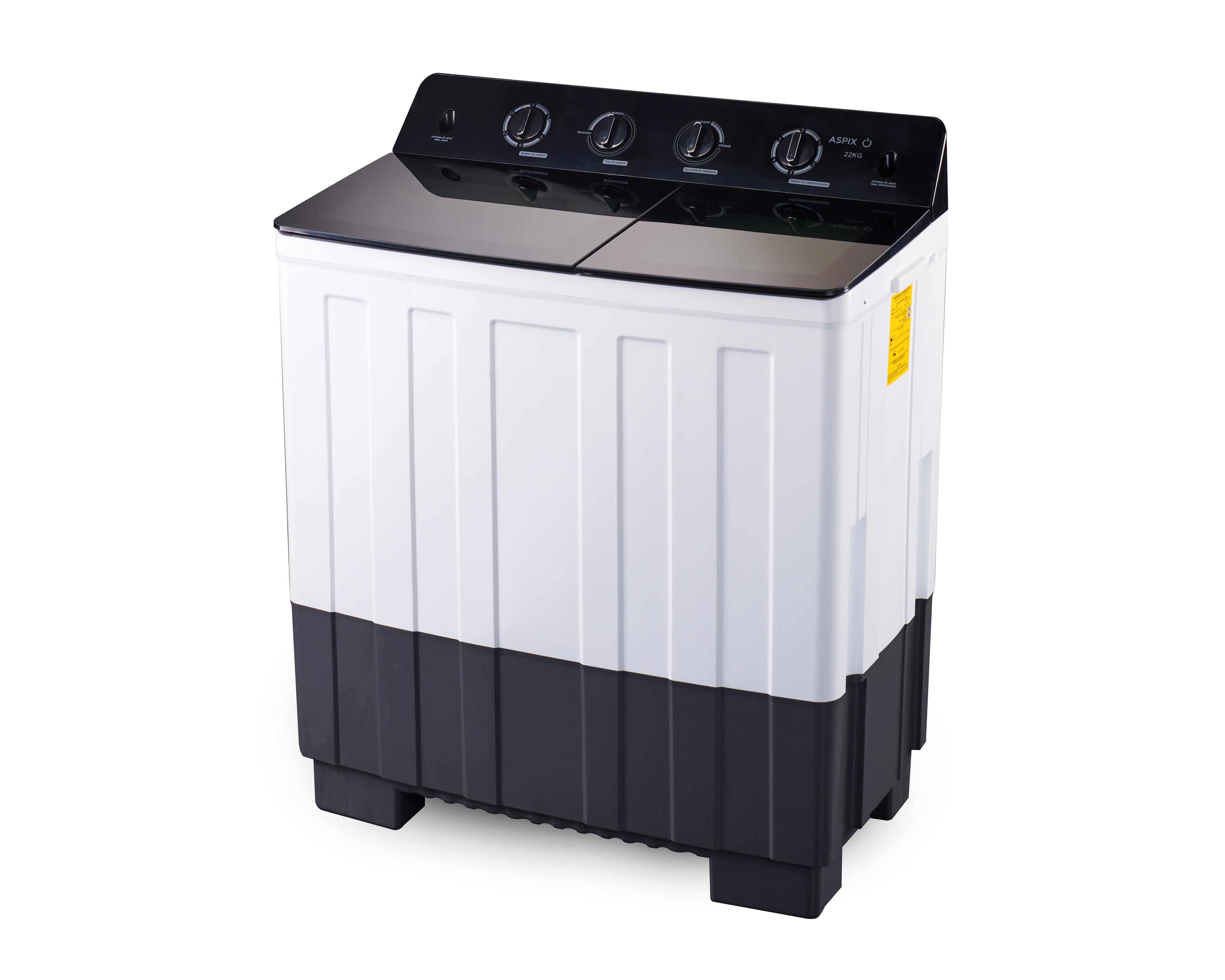 Foto 1 | Lavadora Aspix Doble Tina  AX24TTW22KNE 22 Kg Blanca