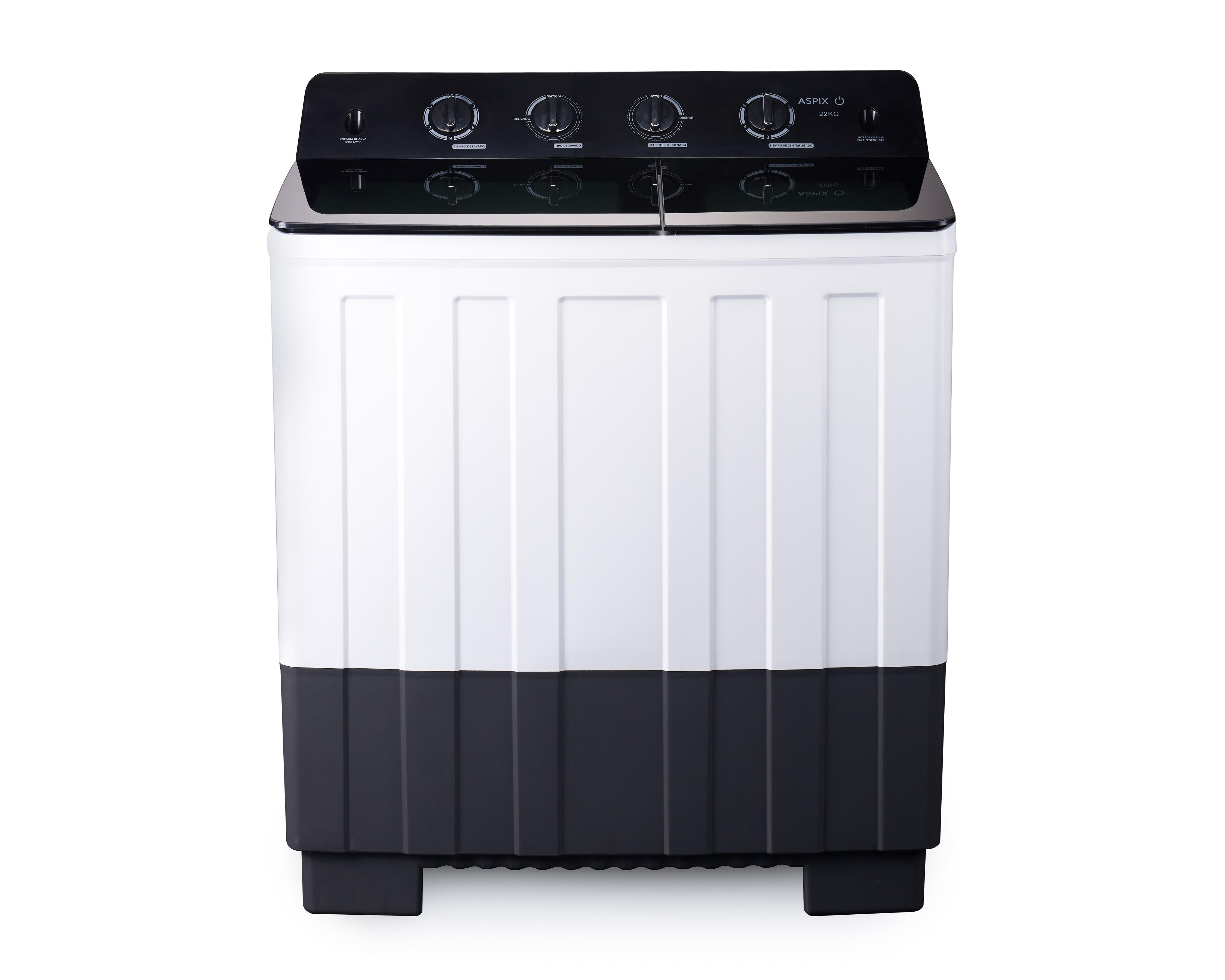 Foto 3 pulgar | Lavadora Aspix Doble Tina  AX24TTW22KNE 22 Kg Blanca