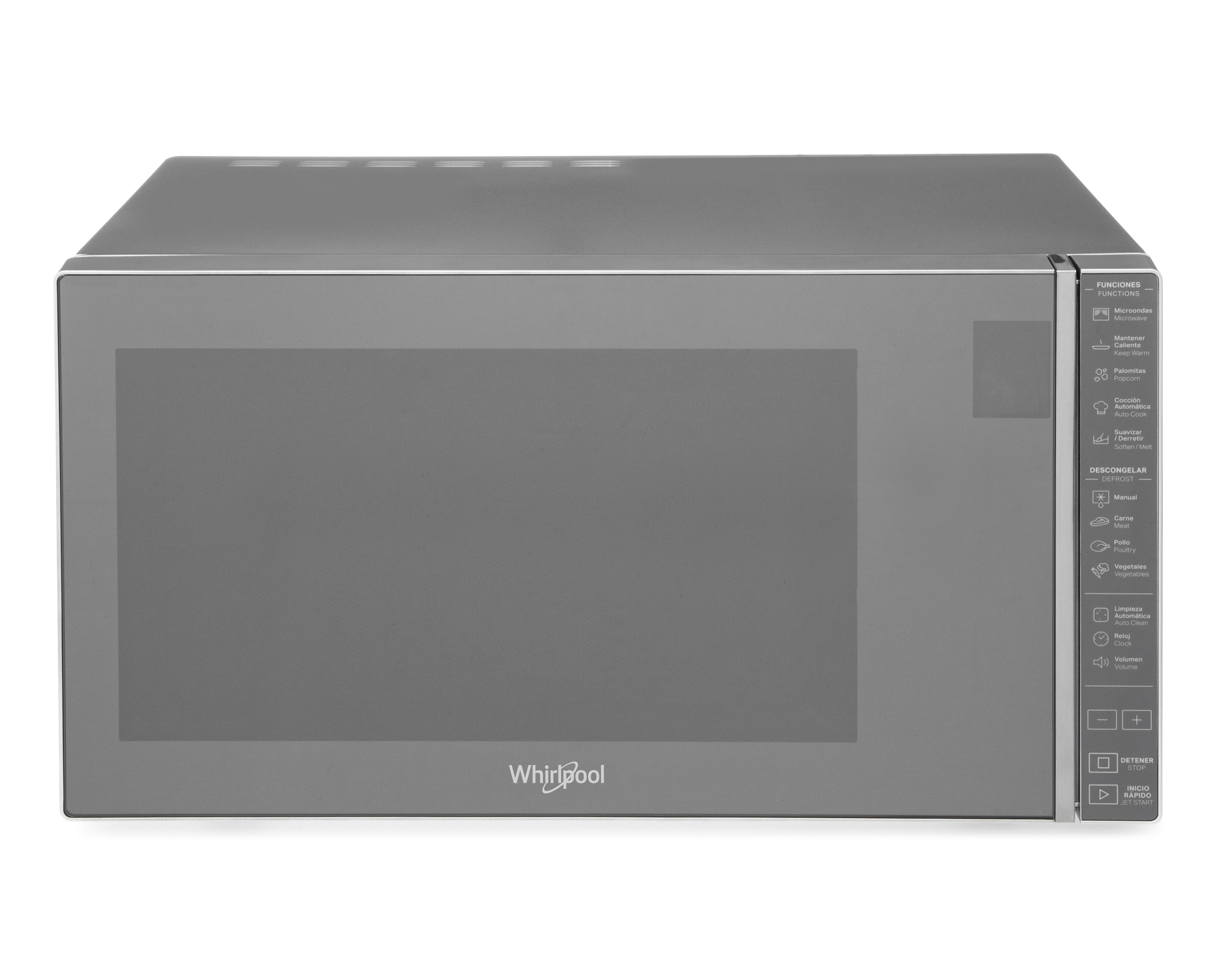 Foto 2 pulgar | Horno de Microondas Whirlpool 1.1 Pies WM1811DCPL Plateado