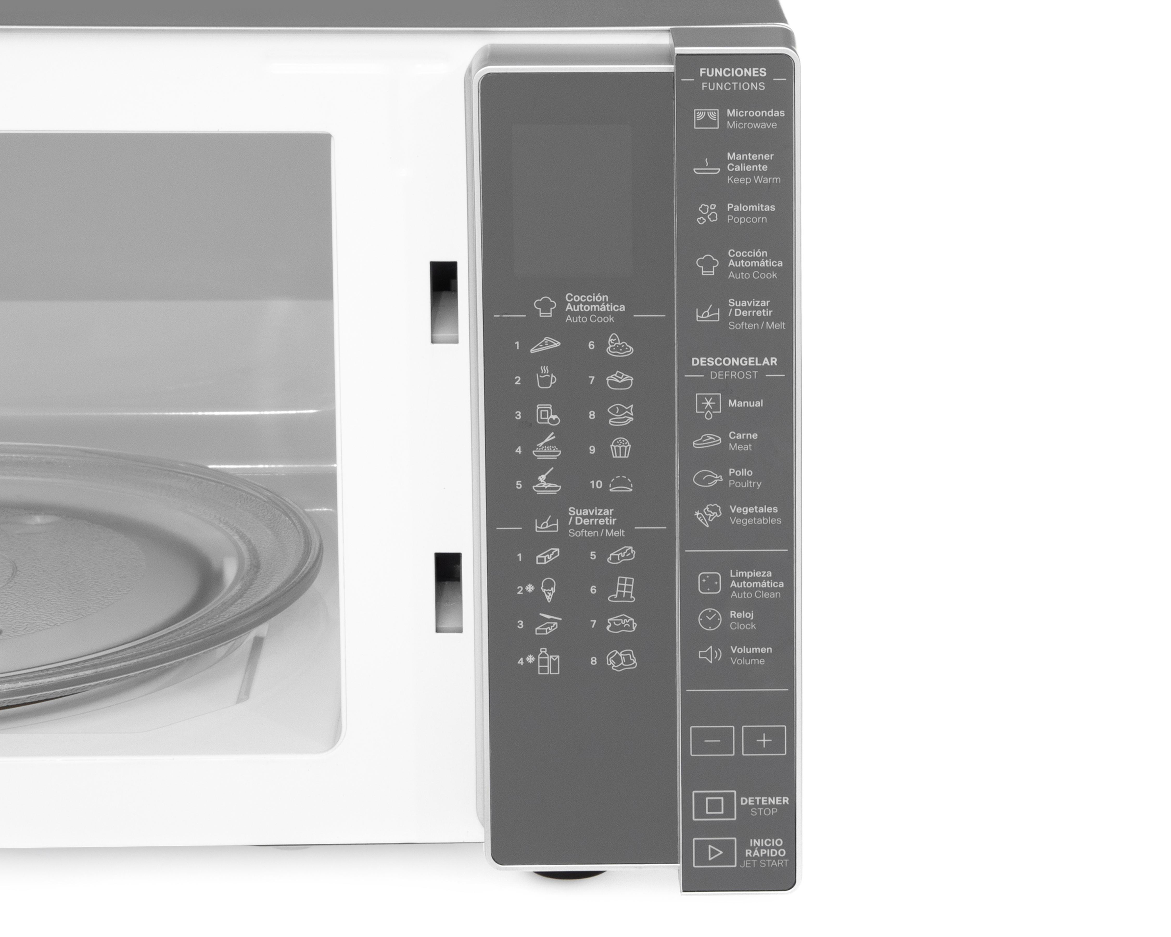 Foto 5 pulgar | Horno de Microondas Whirlpool 1.1 Pies WM1811DCPL Plateado
