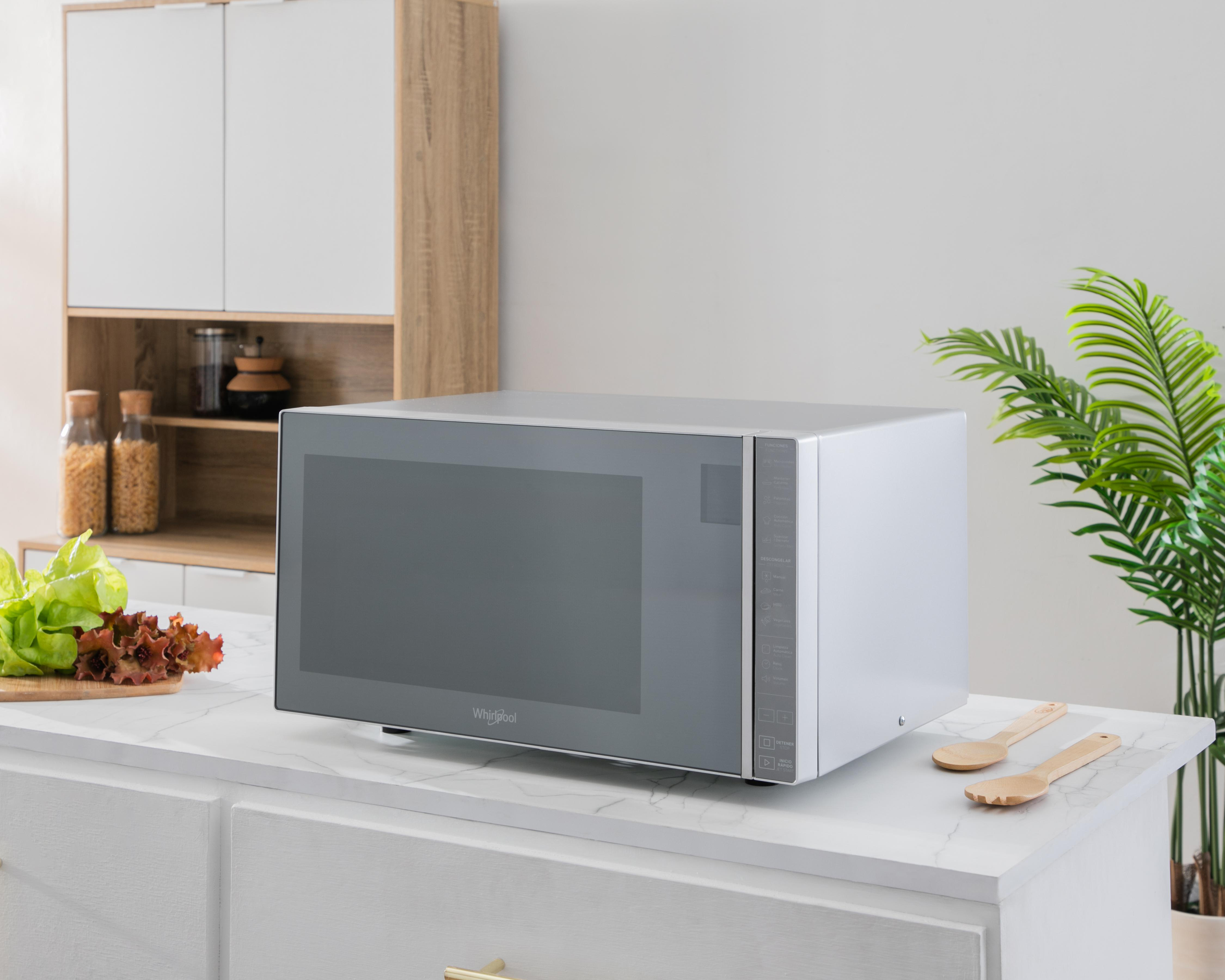 Foto 7 pulgar | Horno de Microondas Whirlpool 1.1 Pies WM1811DCPL Plateado