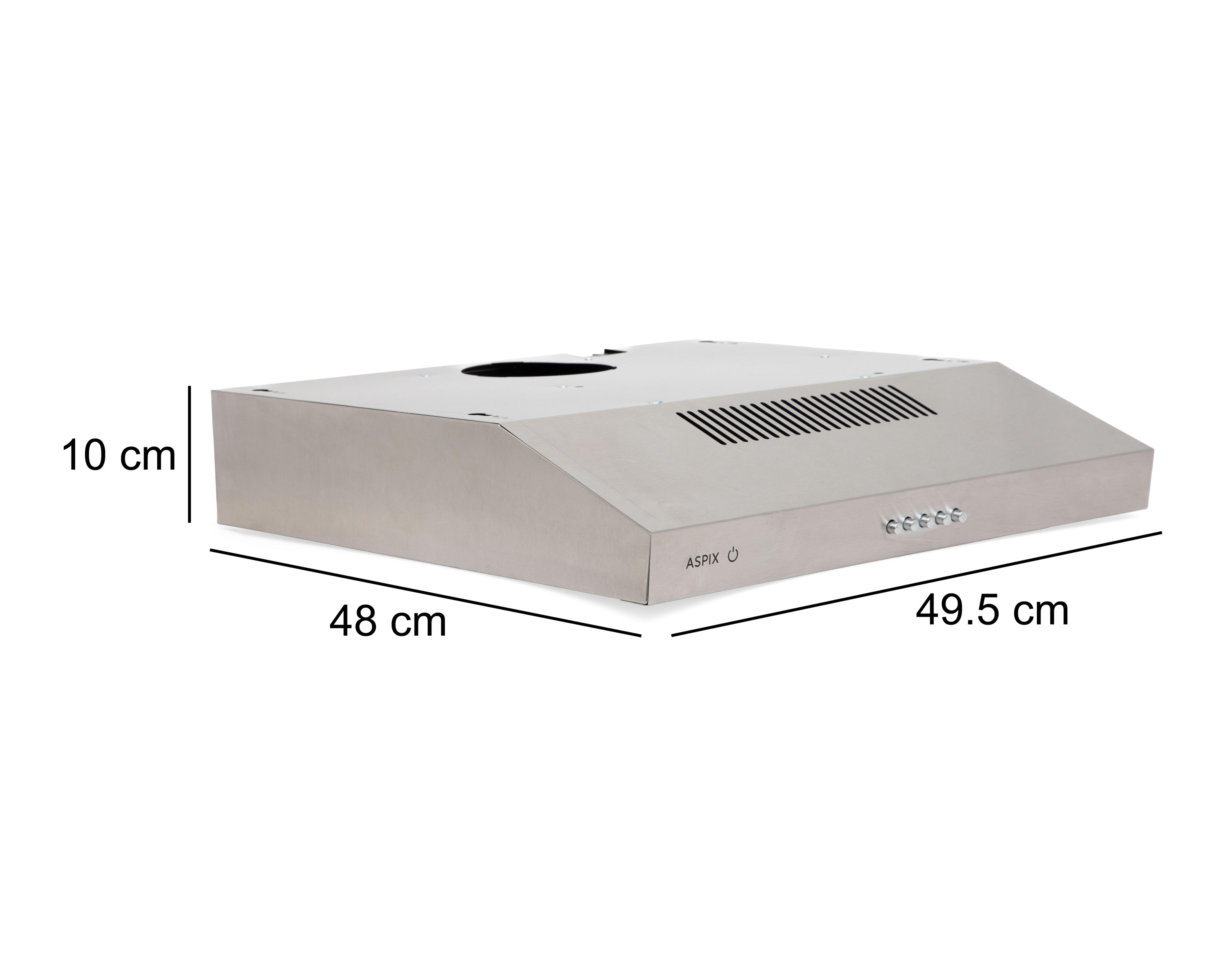 Foto 5 | Campana de Pared Aspix 49.5 cm Acero Inoxidable