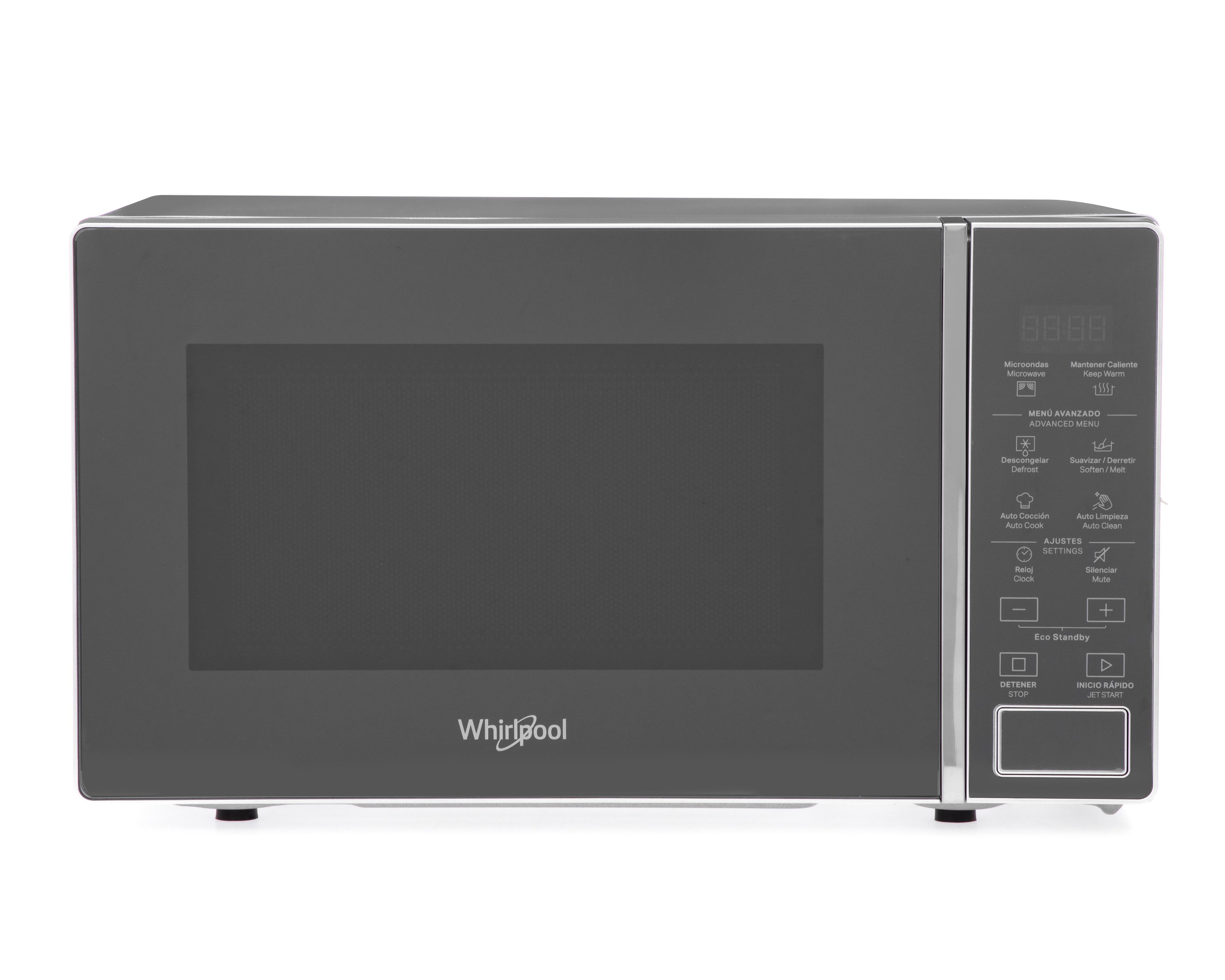 Foto 2 pulgar | Horno de Microondas Whirlpool 0.7 Pies WM1807DCPL Plateado