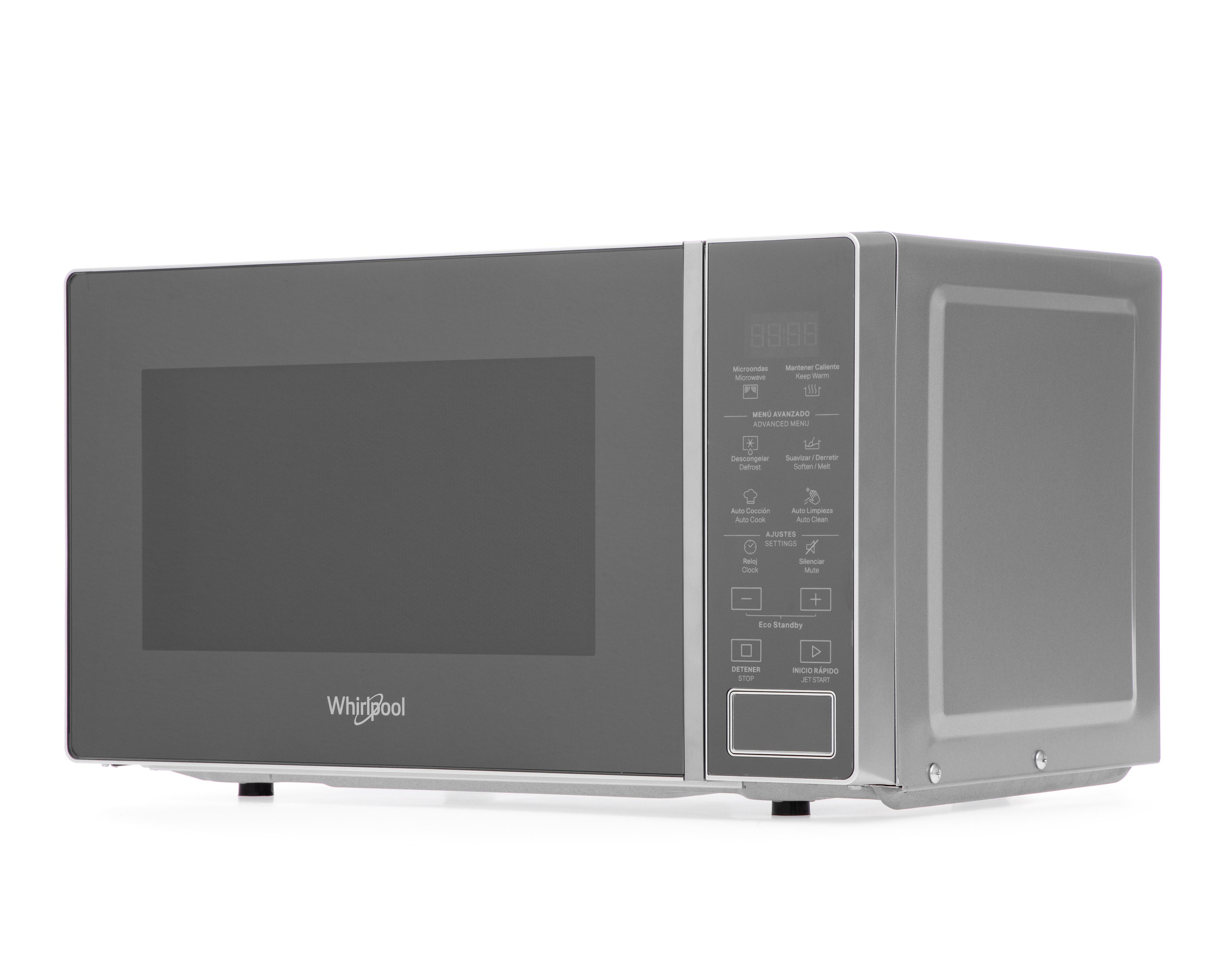 Foto 3 | Horno de Microondas Whirlpool 0.7 Pies WM1807DCPL Plateado