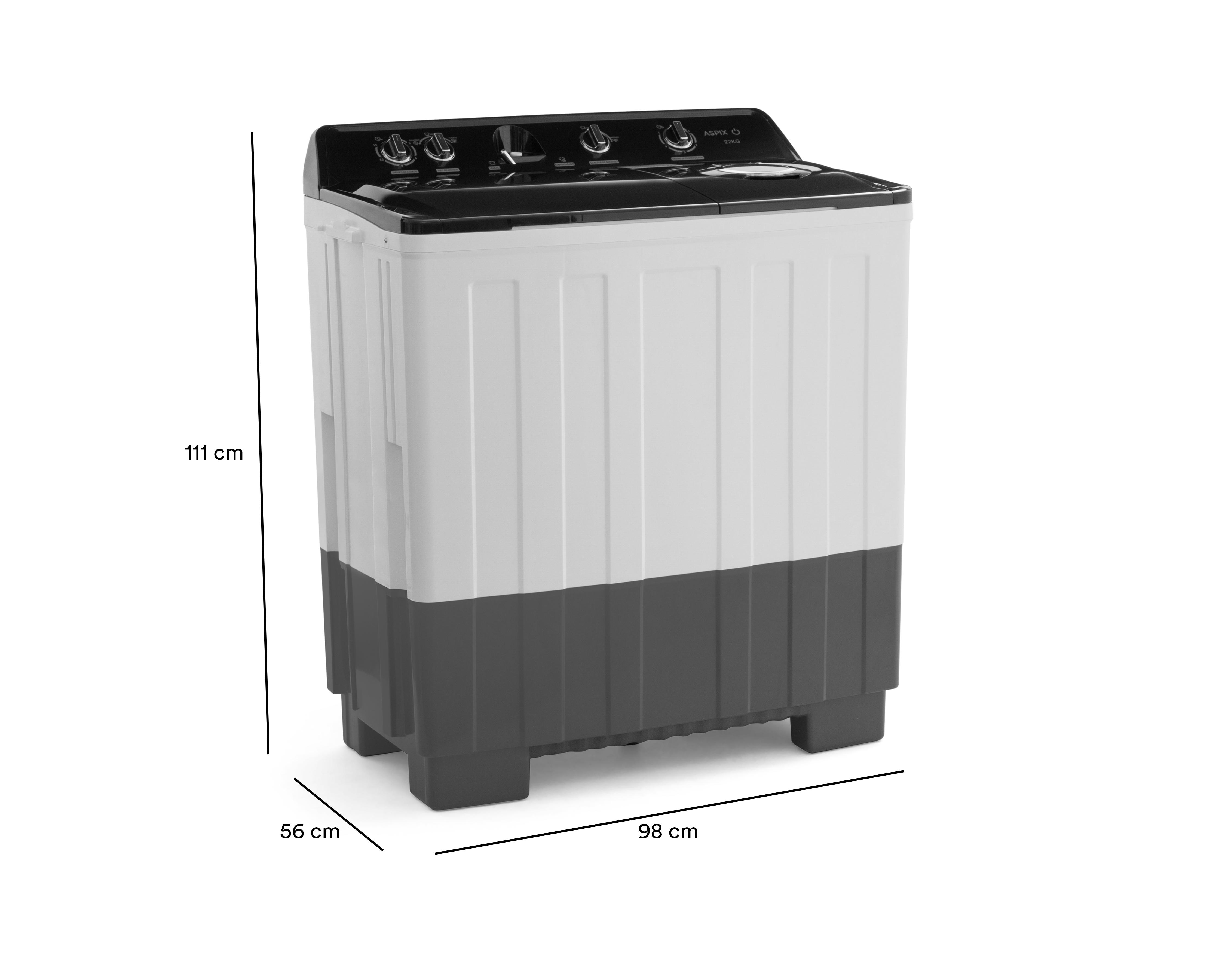 Foto 9 pulgar | Lavadora Aspix Doble Tina AX24TTW22KNPL 22 kg Multicolor