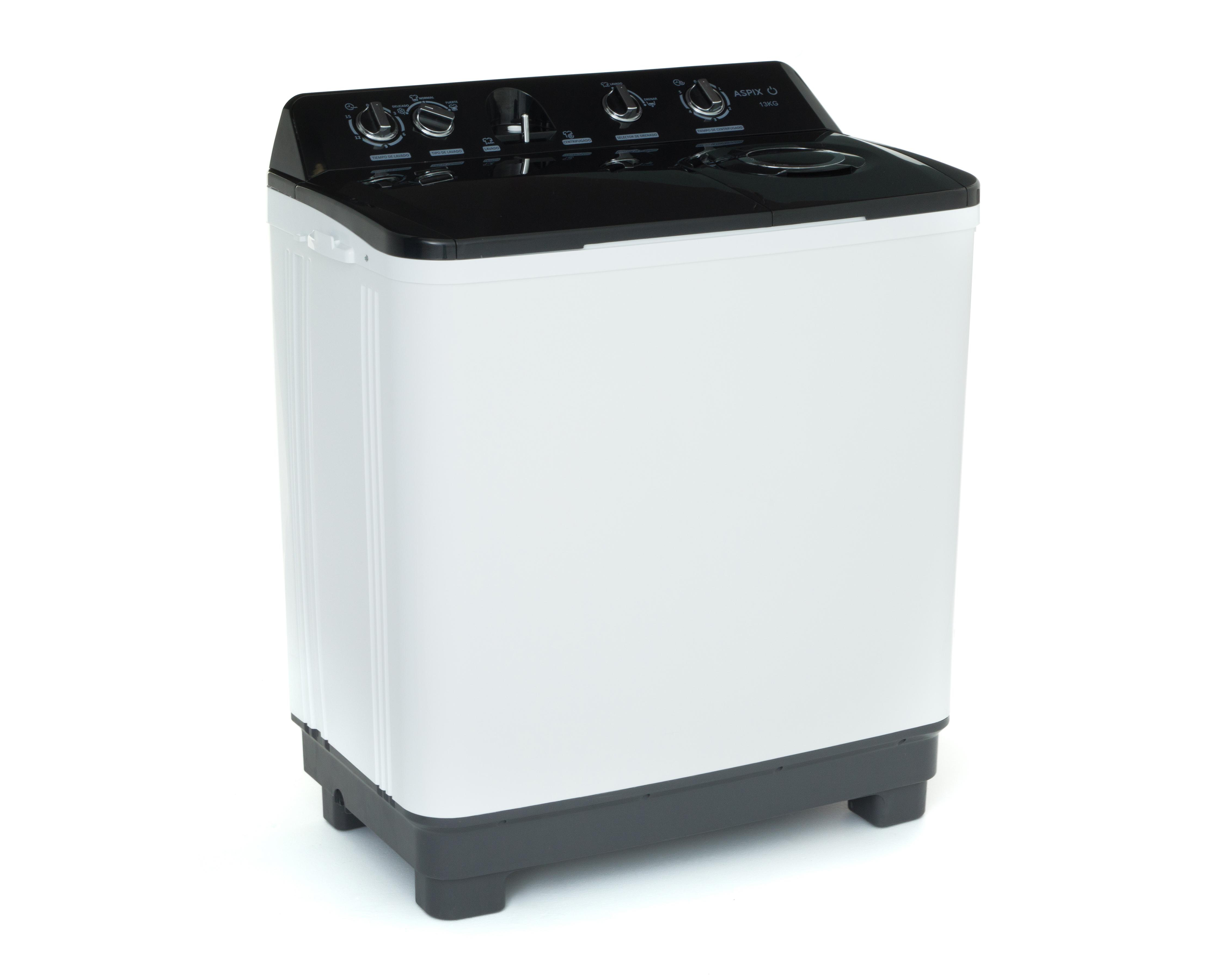 Foto 2 pulgar | Lavadora Aspix Semiautomática AX24TTW13KNPL 13 kg Negra