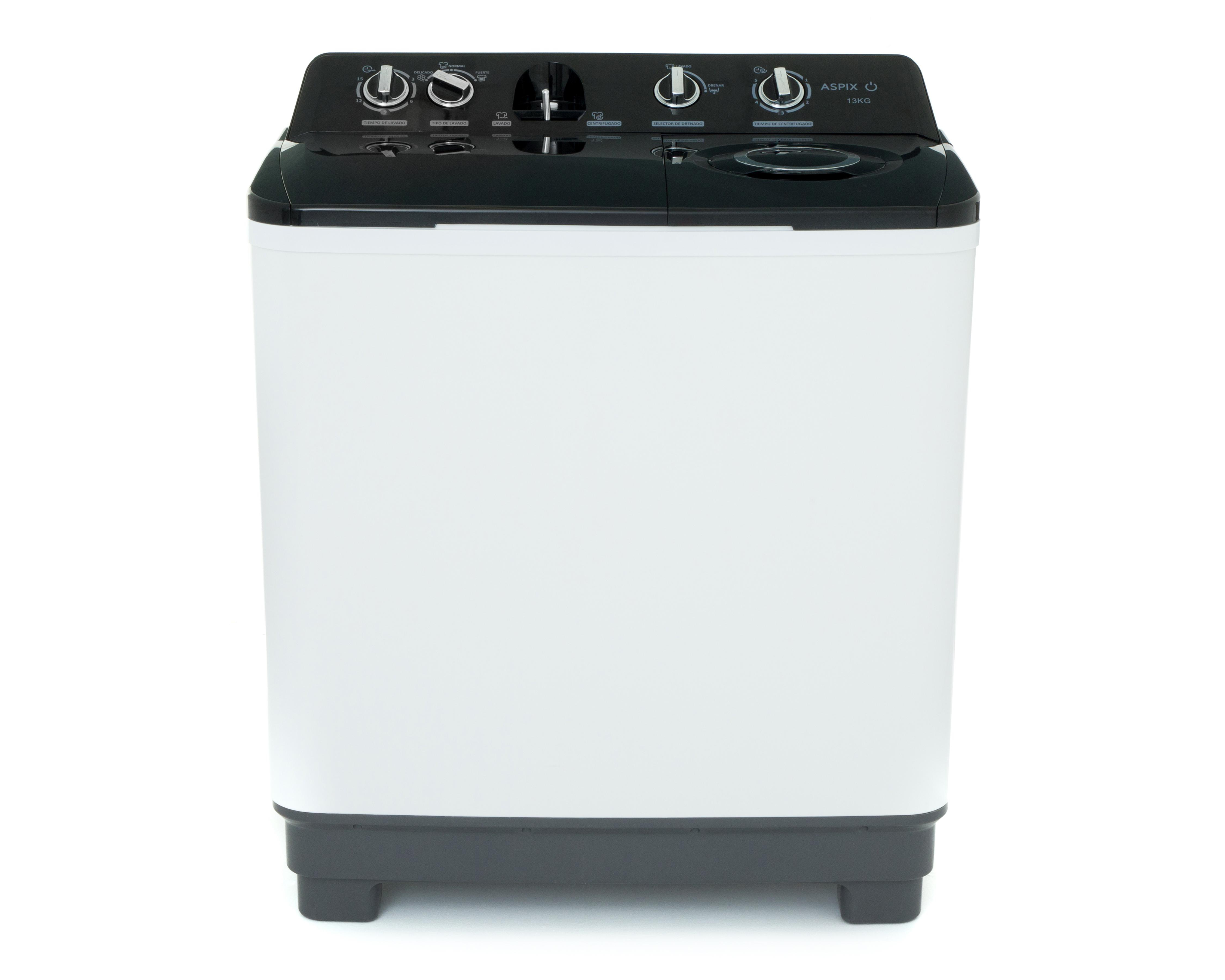 Foto 3 pulgar | Lavadora Aspix Semiautomática AX24TTW13KNPL 13 kg Negra