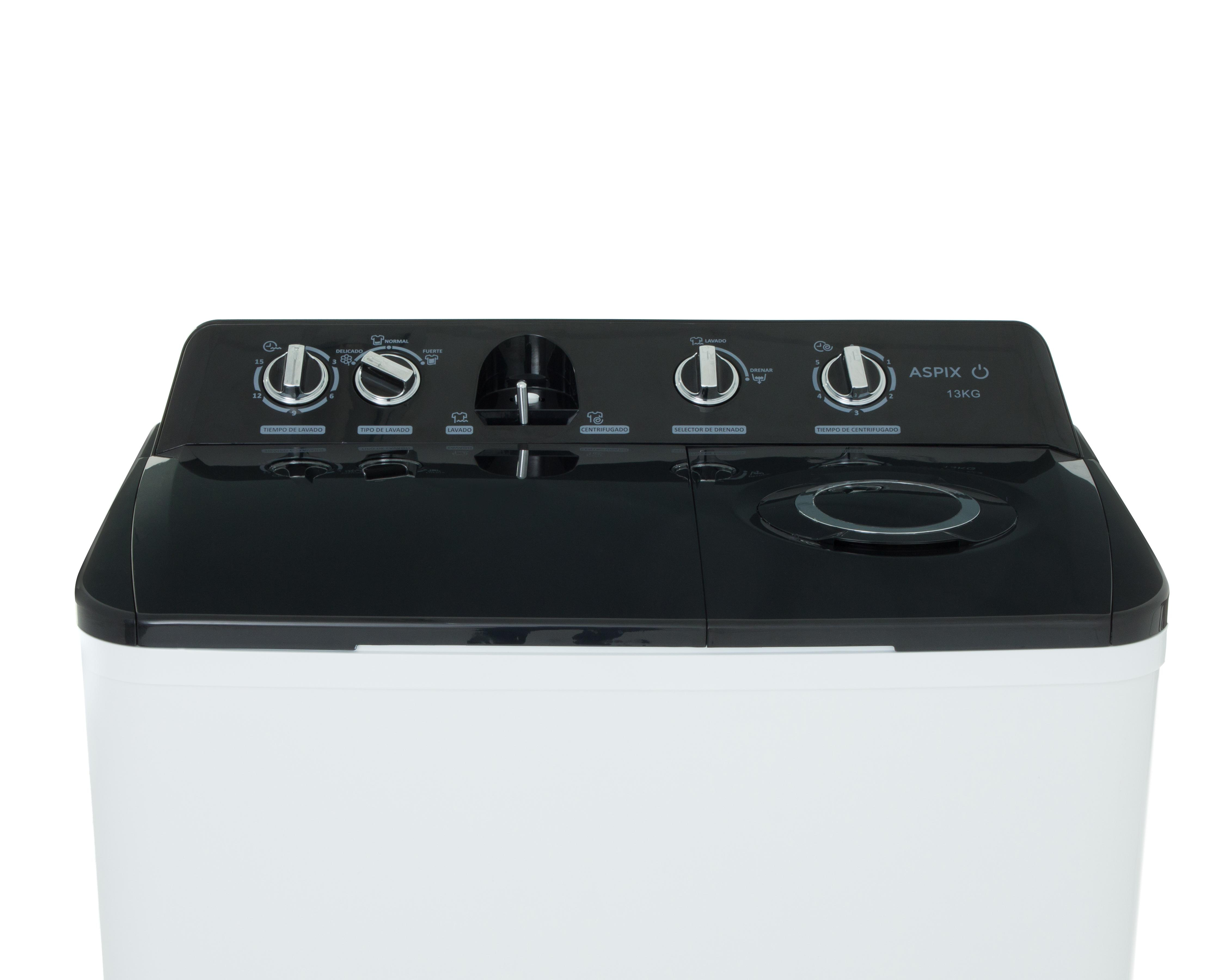 Foto 3 | Lavadora Aspix Semiautomática AX24TTW13KNPL 13 kg Negra