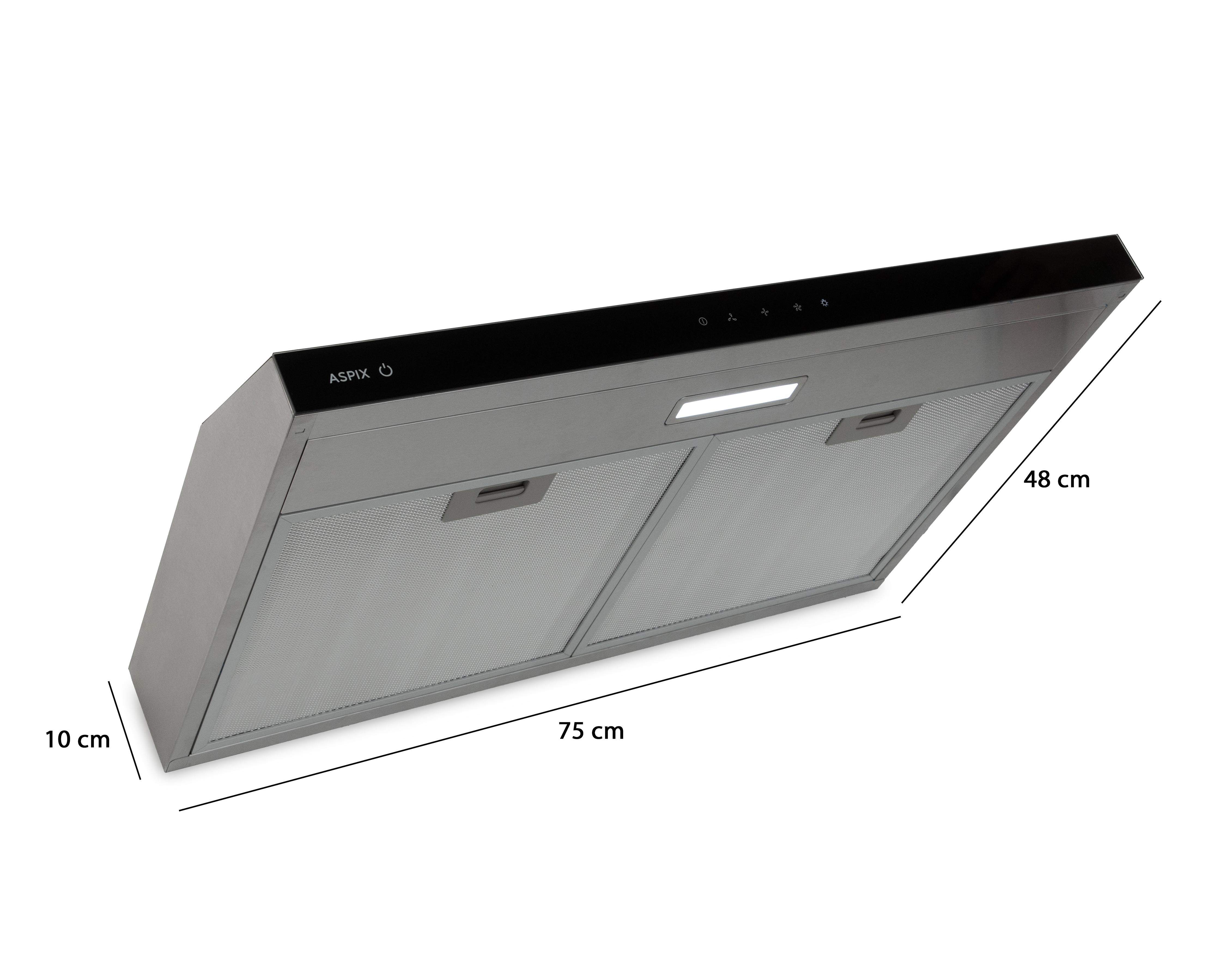 Foto 5 | Campana de Pared Aspix 75 cm Negra