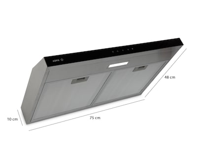 Foto 5 | Campana de Pared Aspix 75 cm Negra