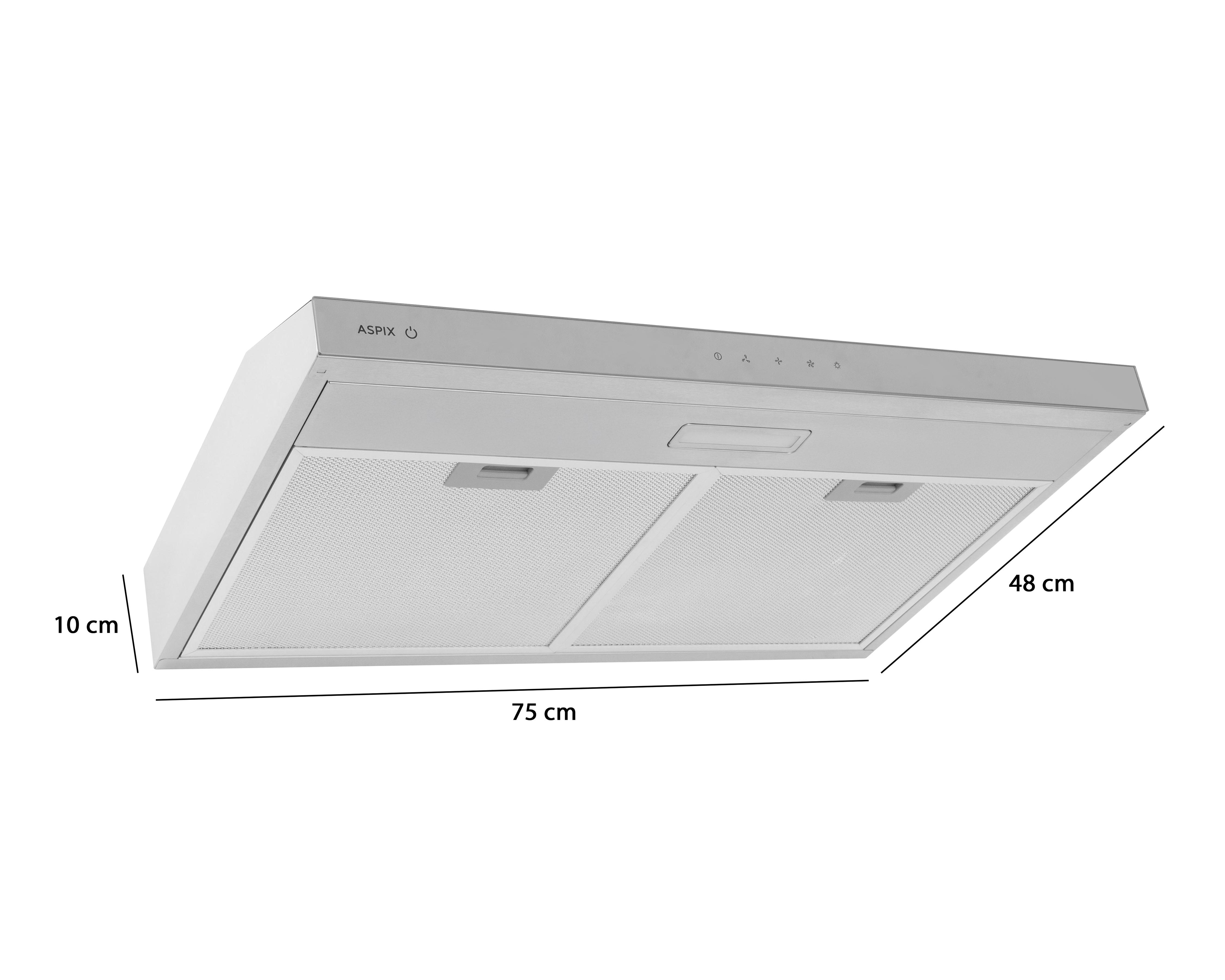 Foto 5 | Campana de Pared Aspix 75 cm Plateada