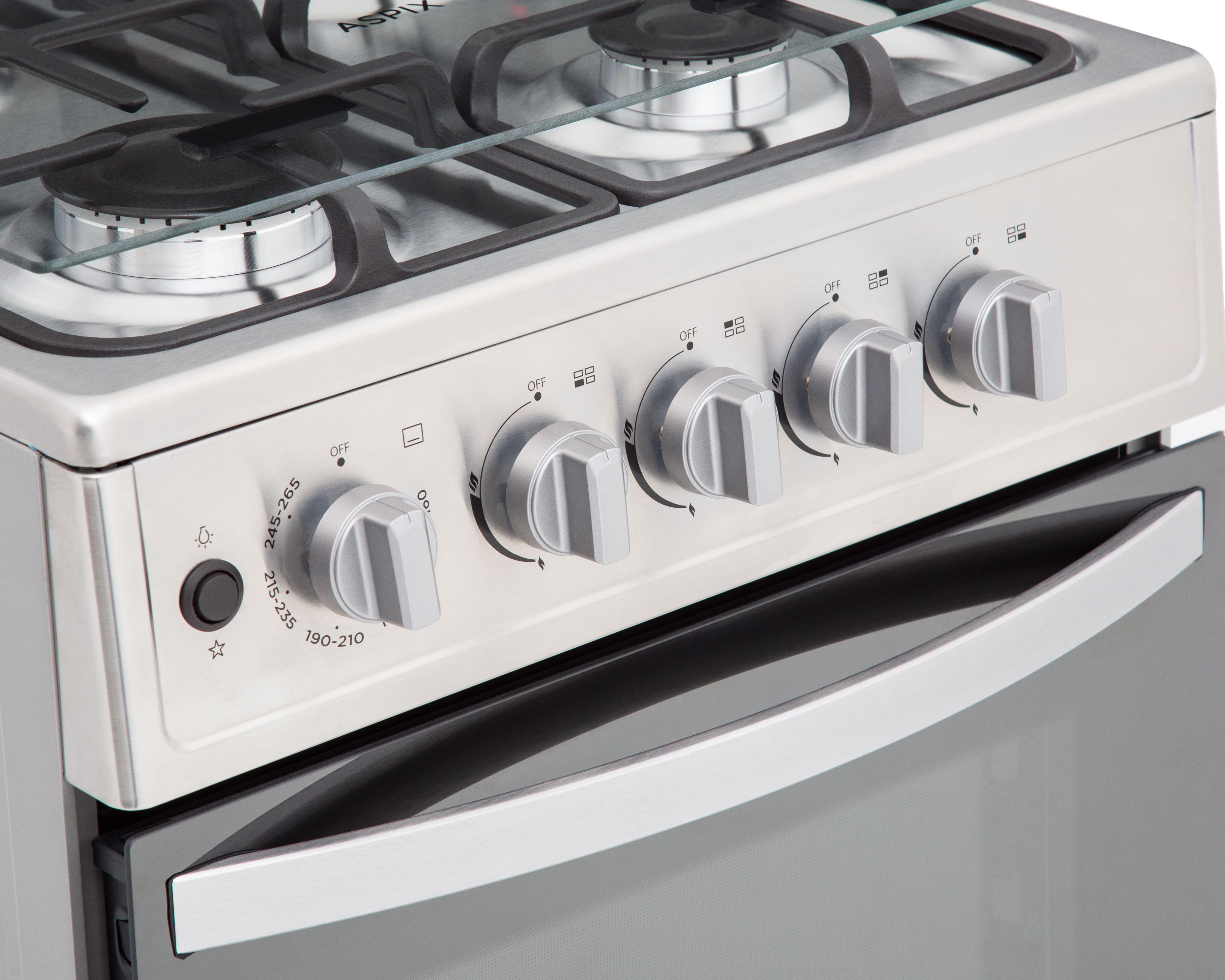 Foto 5 | Estufa Aspix de Piso 20 Pulgadas con 4 Quemadores de Gas EG20PS-CC