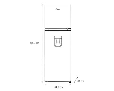 Foto 5 | Refrigerador Midea Top Mount 10 Pies Negro MDRT385MTM28WD