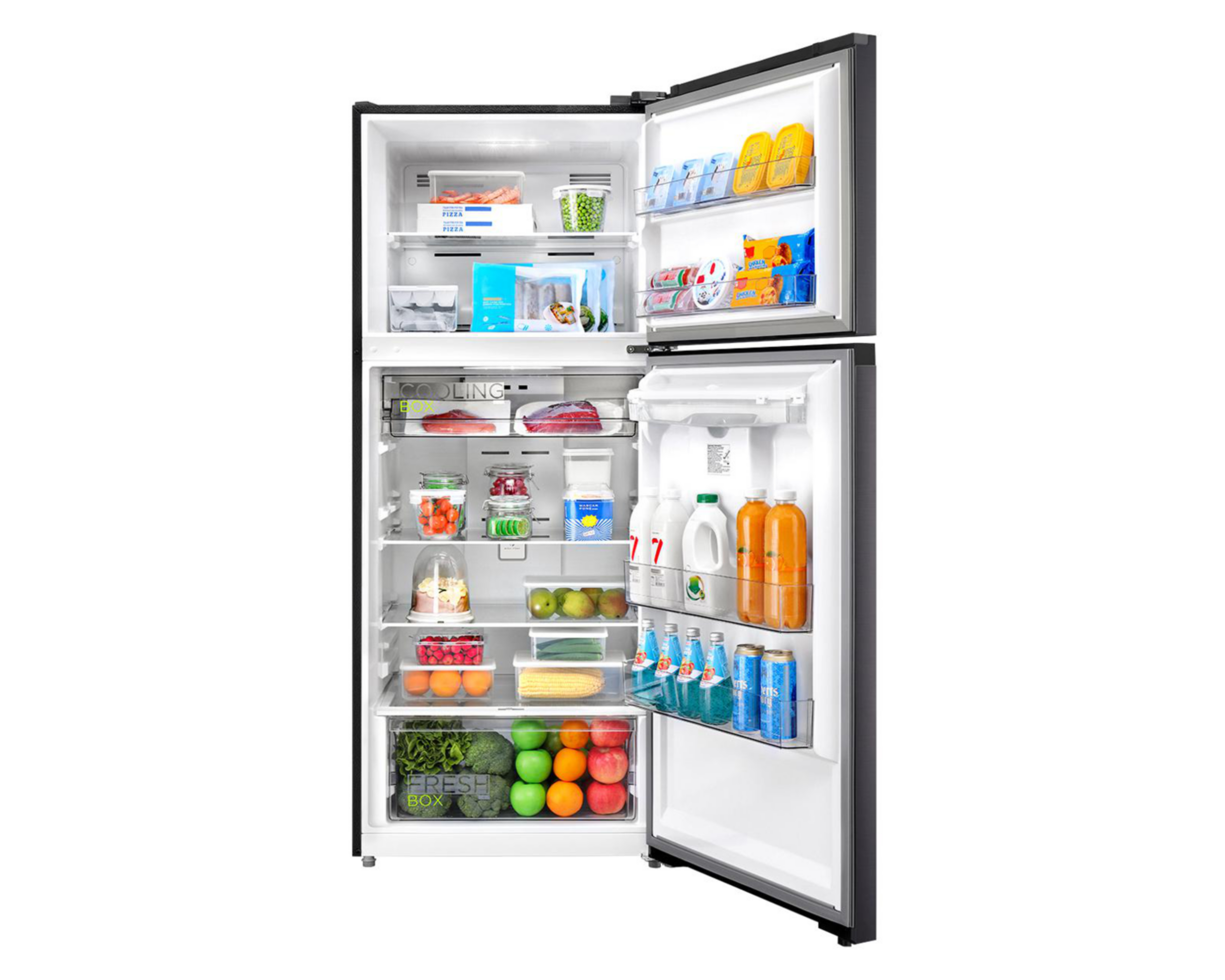 Foto 4 pulgar | Refrigerador Midea Top Mount 15 Pies Negro MDRT580MTM28WD