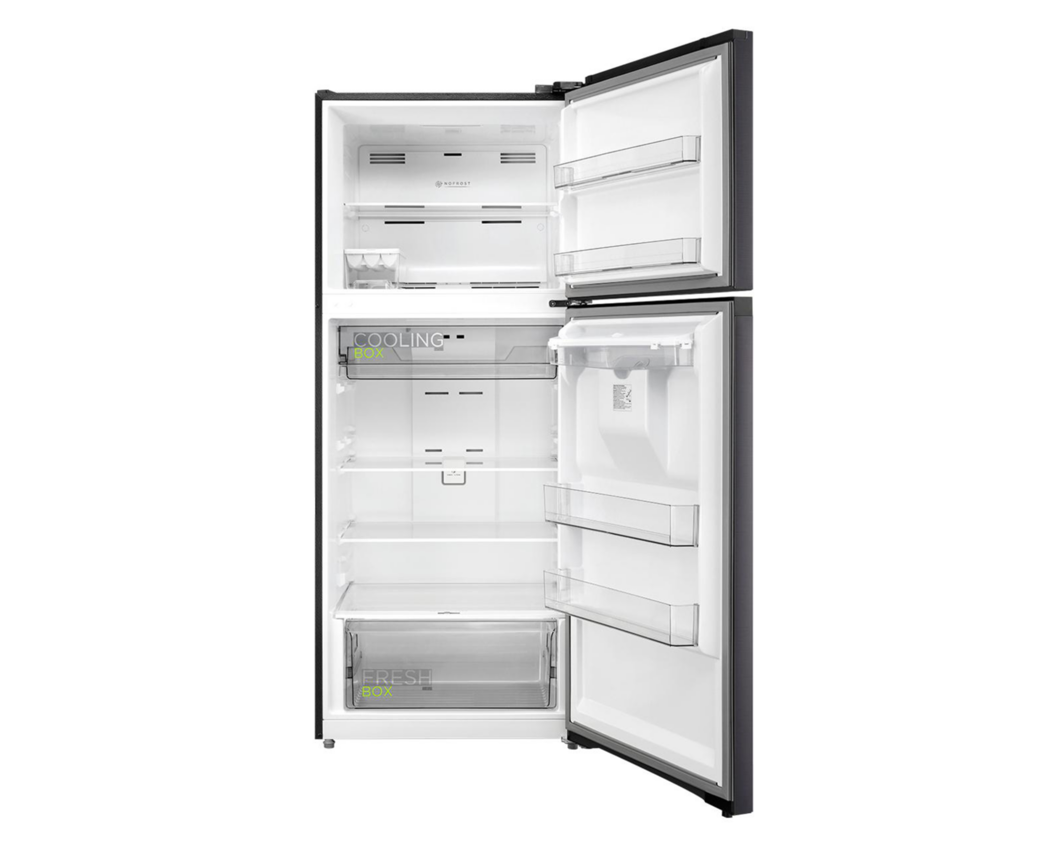 Foto 5 pulgar | Refrigerador Midea Top Mount 15 Pies Negro MDRT580MTM28WD