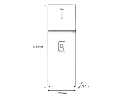 Foto 5 | Refrigerador Midea Top Mount 15 Pies Plateado MDRT580MTM46W