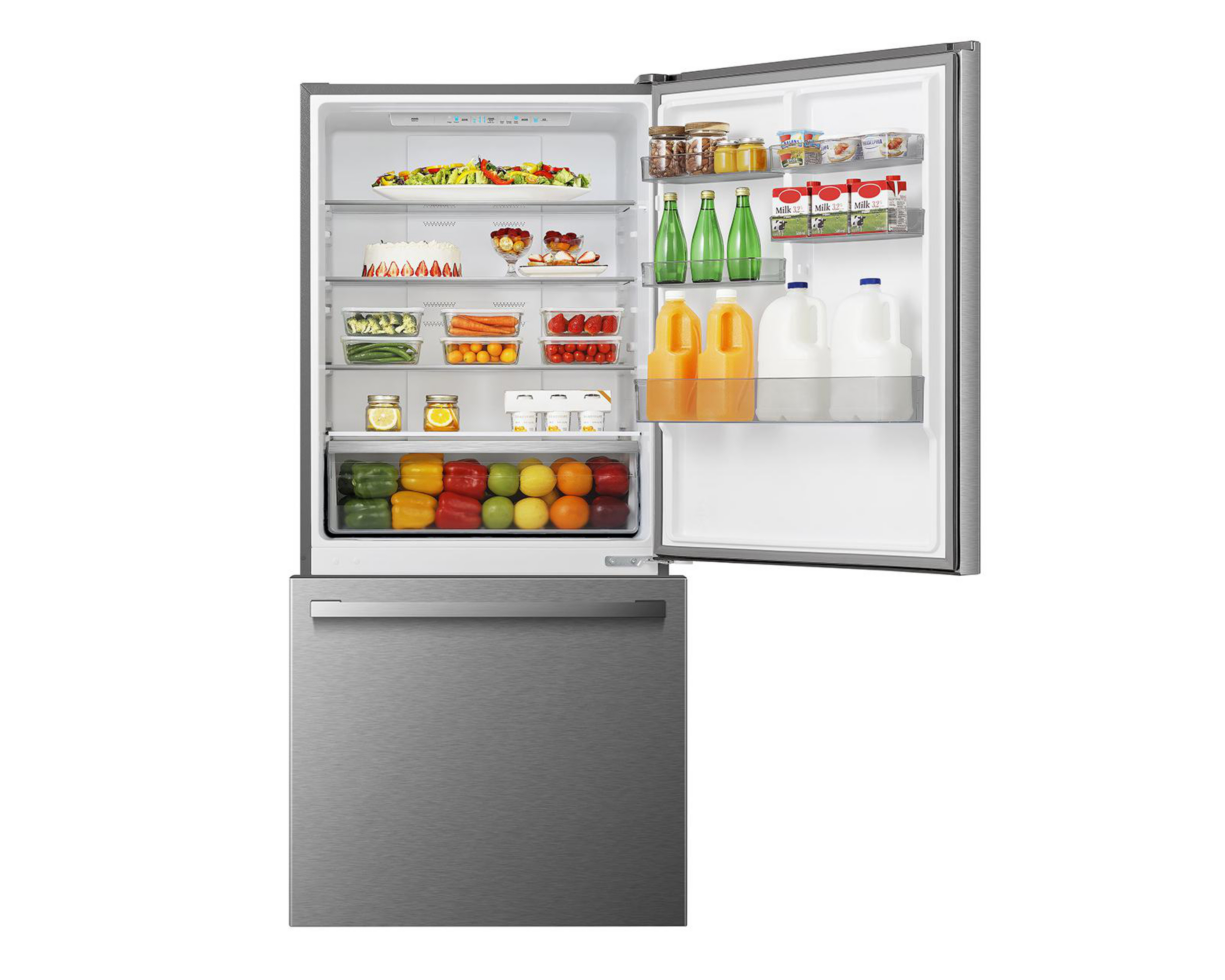 Foto 4 pulgar | Refrigerador Hisense Bottom Mount 17 Pies Plateado RB18N6CDX1