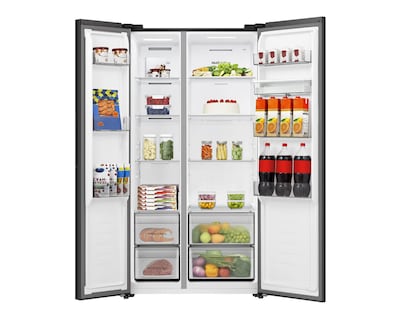 Foto 4 | Refrigerador Hisense Side by Side 20 Pies Negro RS20N6WBX