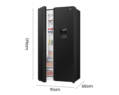 Foto 6 | Refrigerador Hisense Side by Side 20 Pies Negro RS20N6WBX