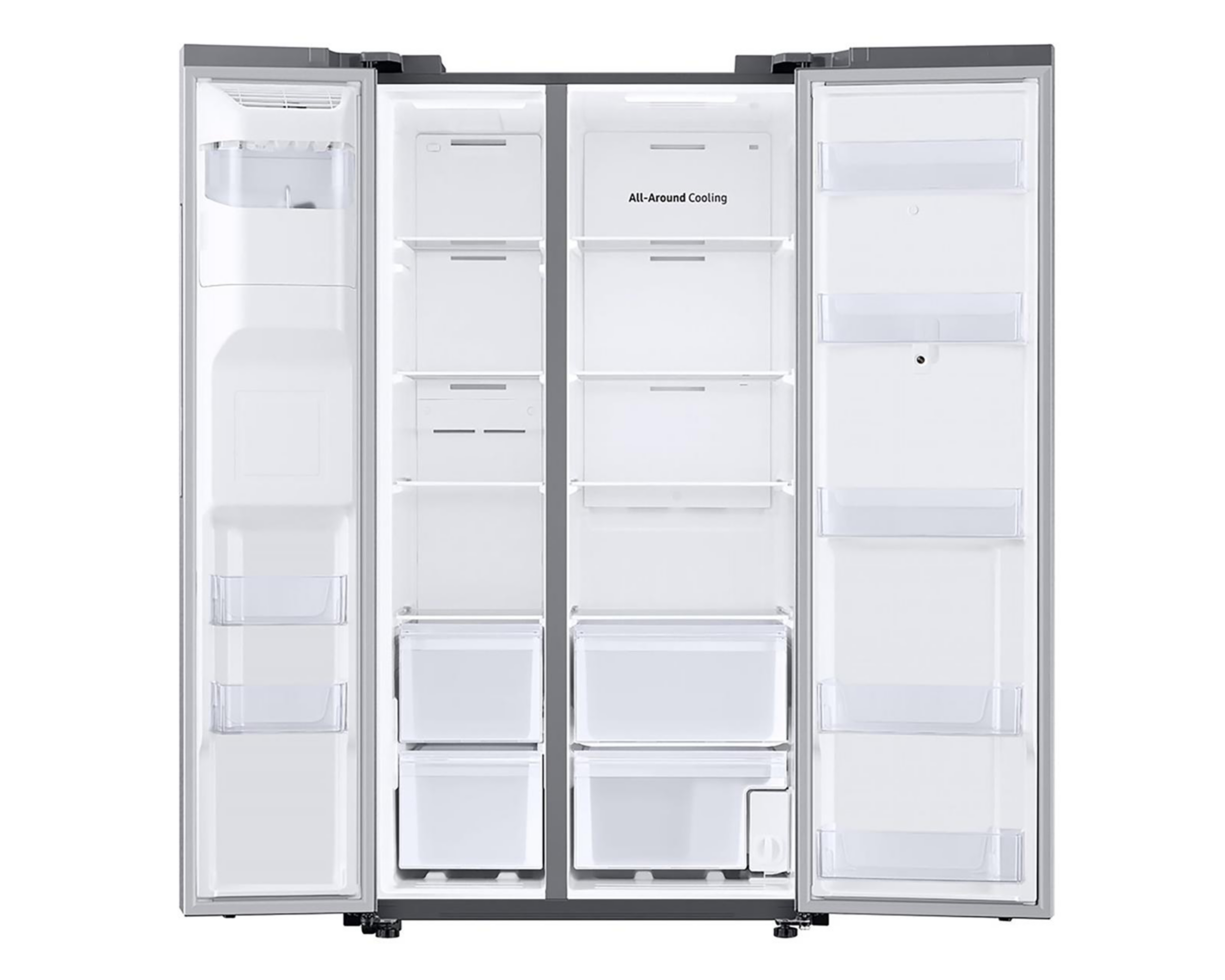 Foto 5 pulgar | Refrigerador Samsung Side by Side 22 Pies Plateado RS22T5561S9/EM