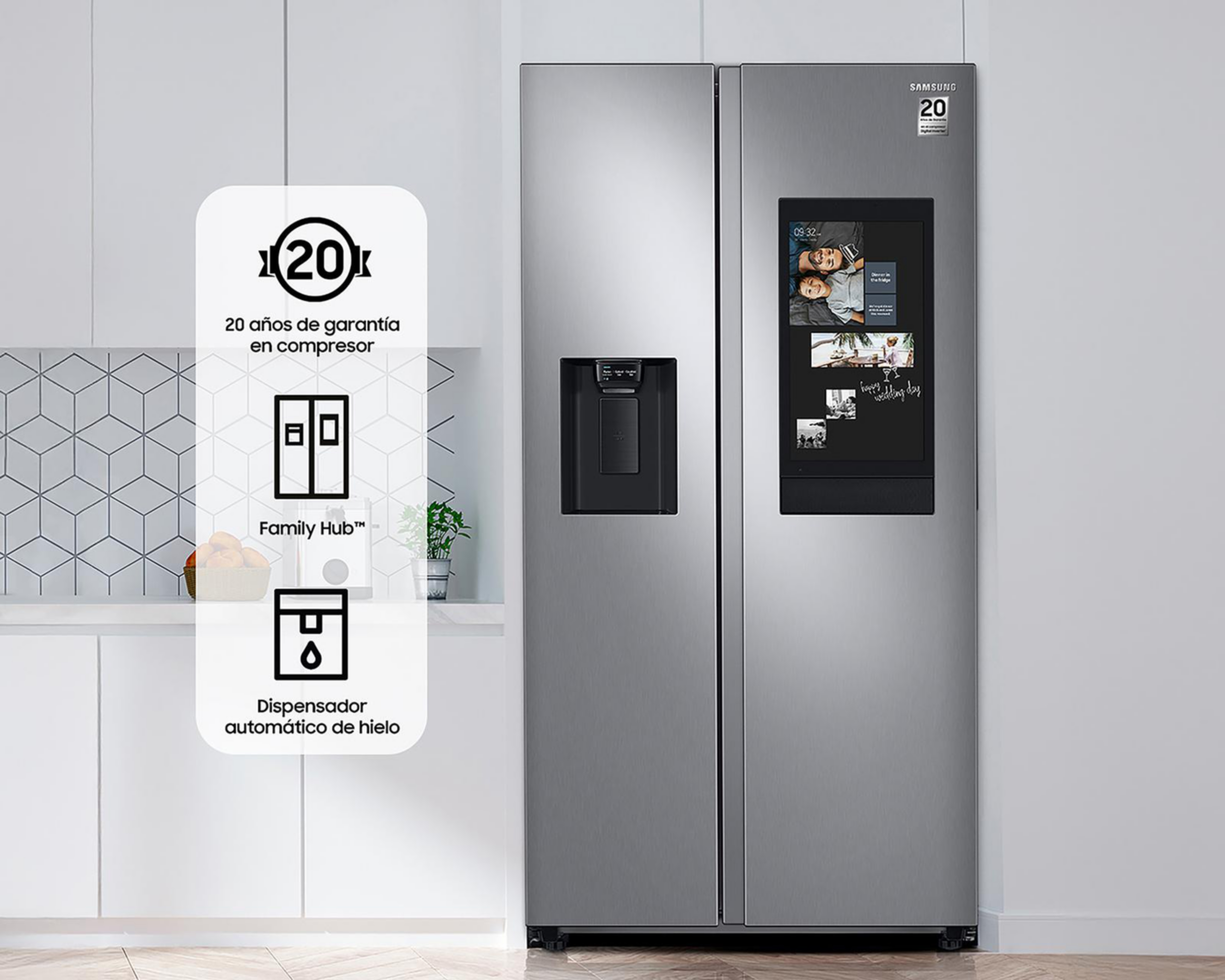 Foto 6 pulgar | Refrigerador Samsung Side by Side 22 Pies Plateado RS22T5561S9/EM