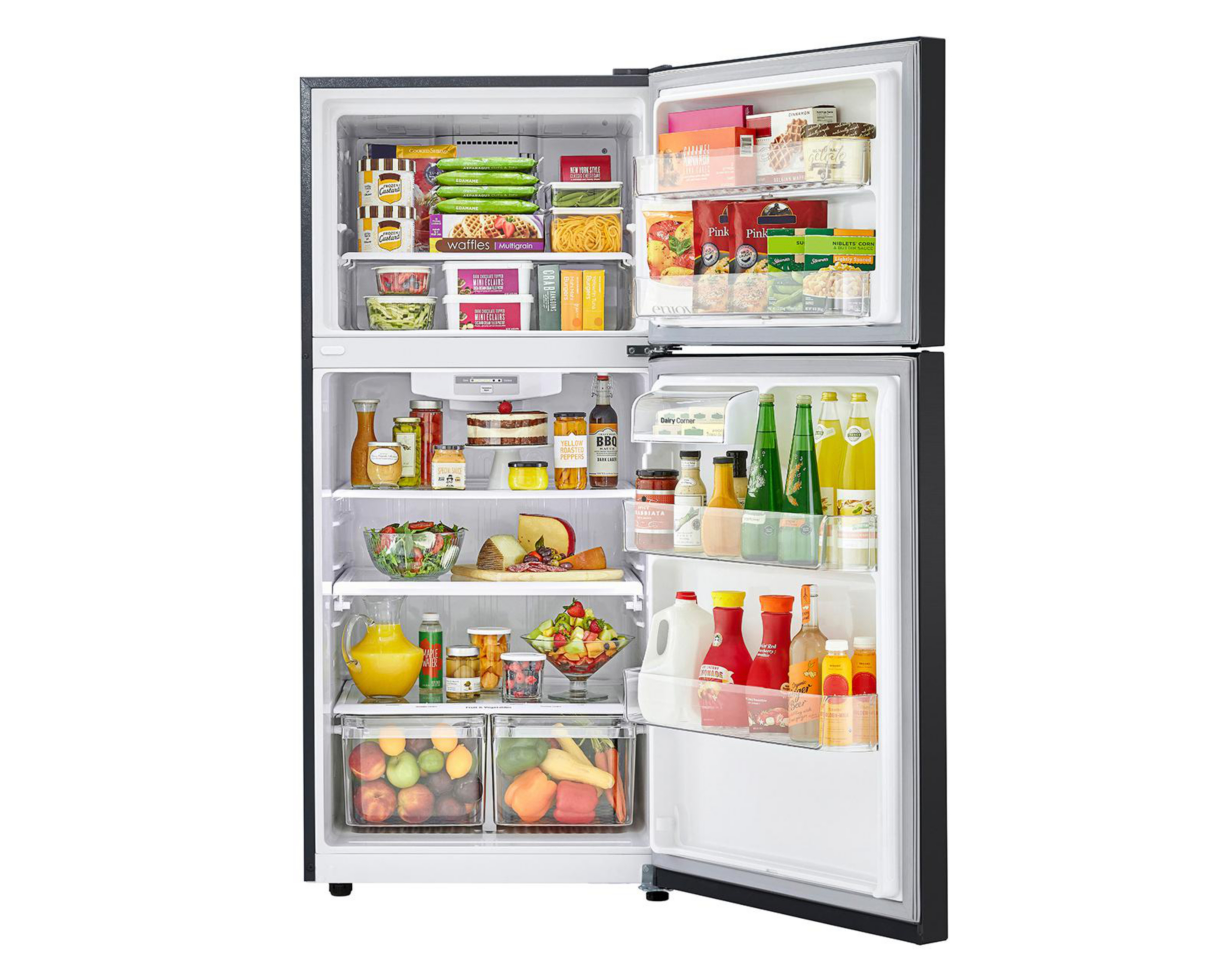 Foto 6 pulgar | Refrigerador LG Top Mount 20 Pies Negro LT57BT
