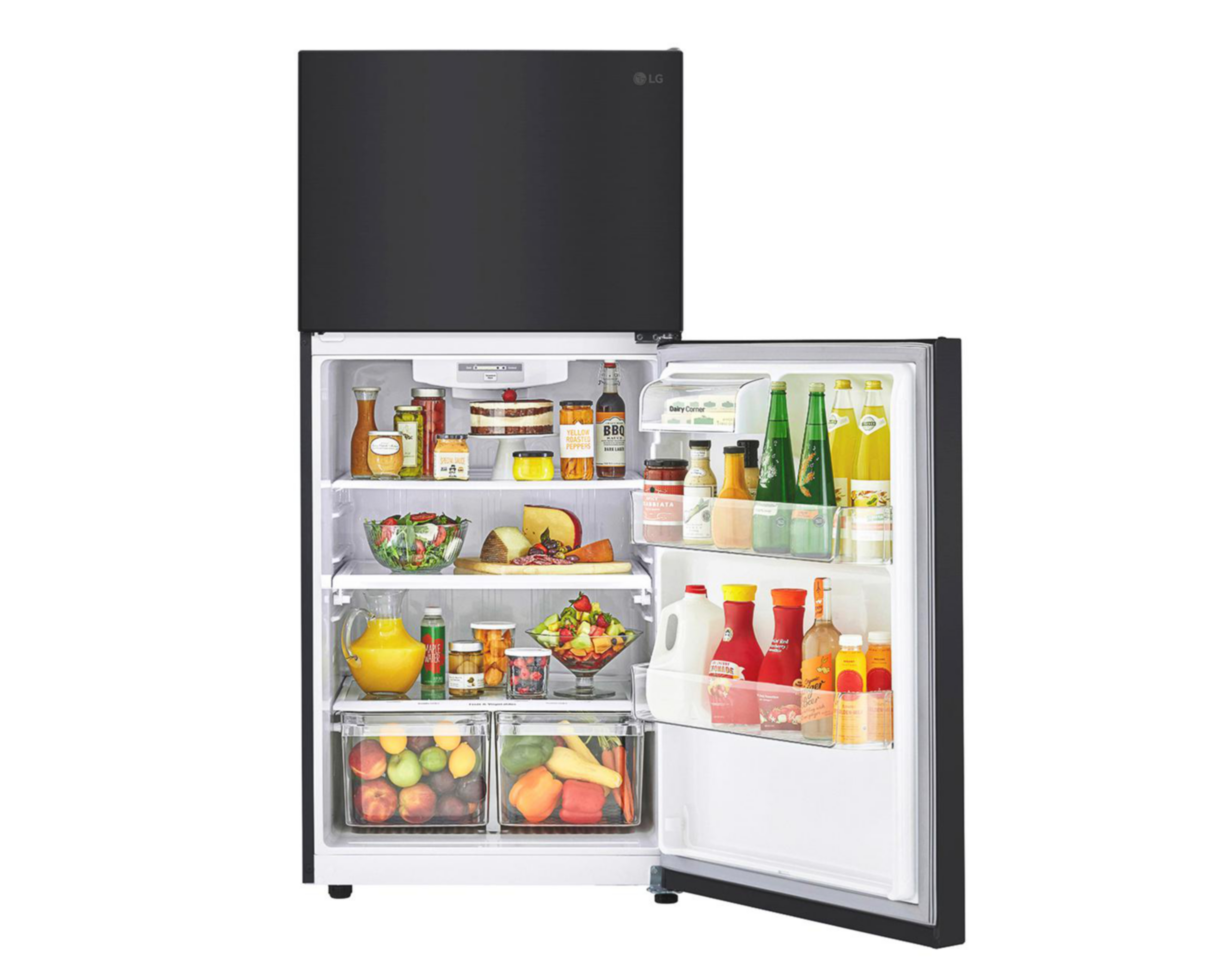 Foto 8 pulgar | Refrigerador LG Top Mount 20 Pies Negro LT57BT