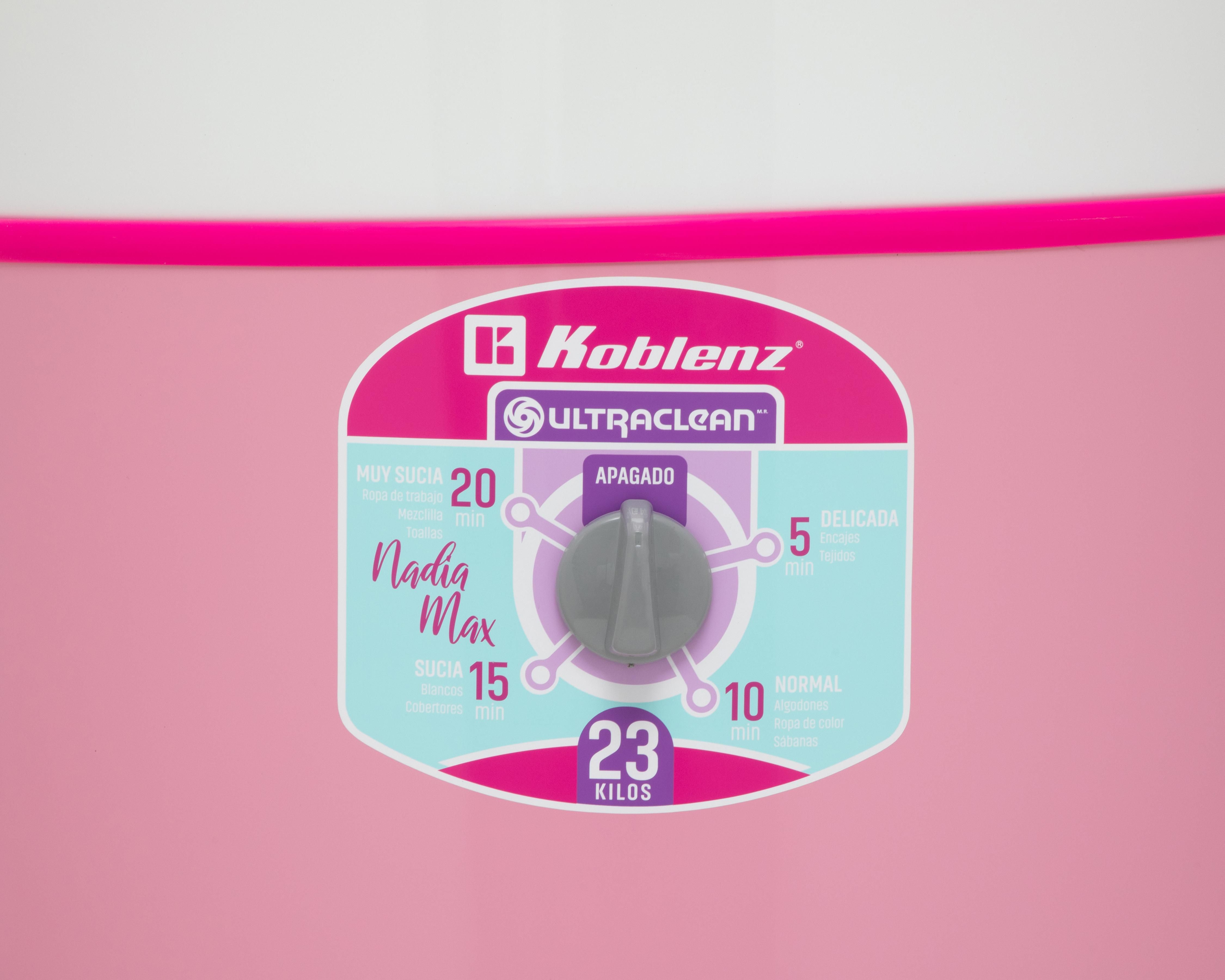 Foto 3 pulgar | Lavadora Koblenz Tina Redonda LRK-2311A Nadia Max 23 kg Rosa